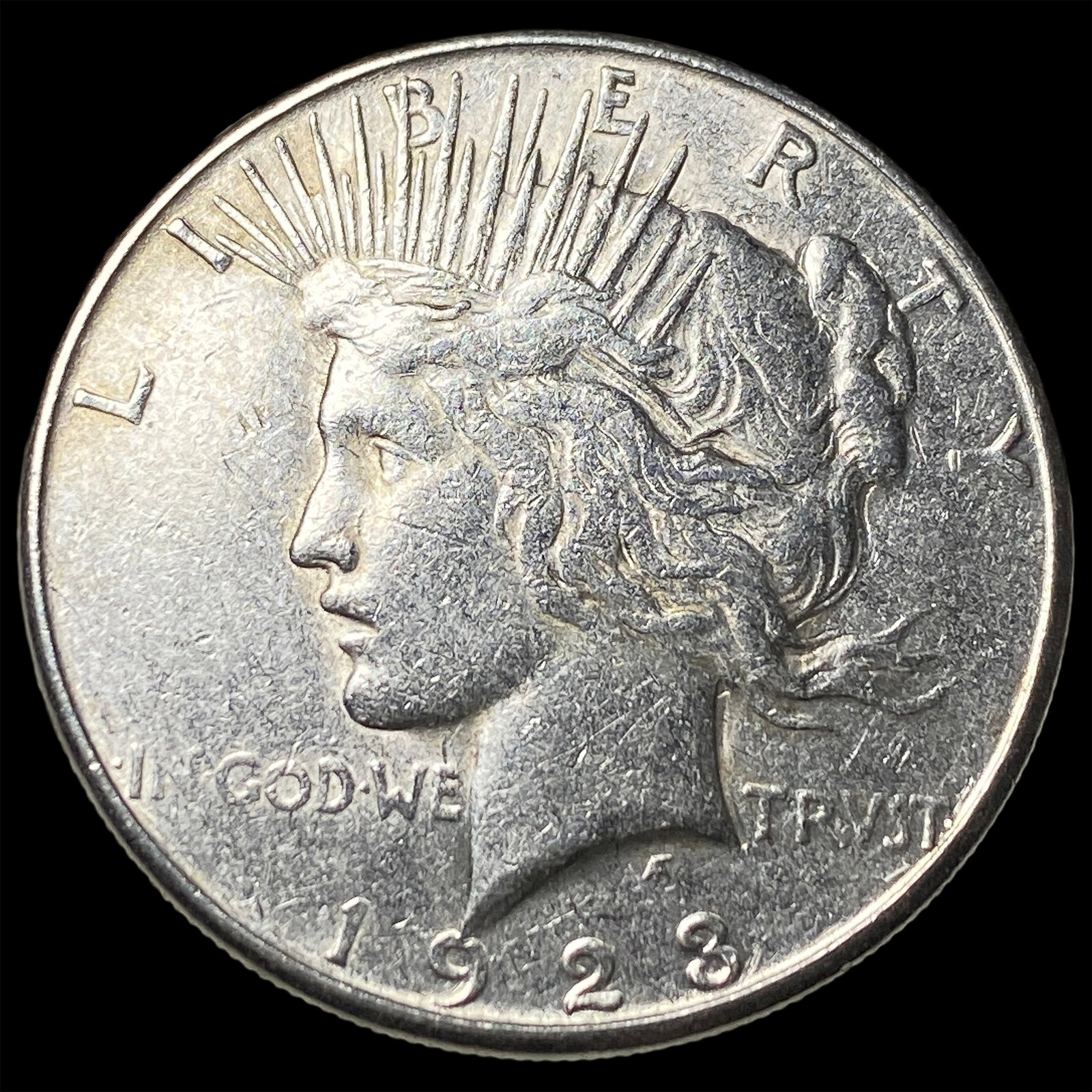 1923 Silver Peace Dollar CLOSELY UNCIRCULATED: 1923 Silver Peace Dollar CLOSELY UNCIRCULATED