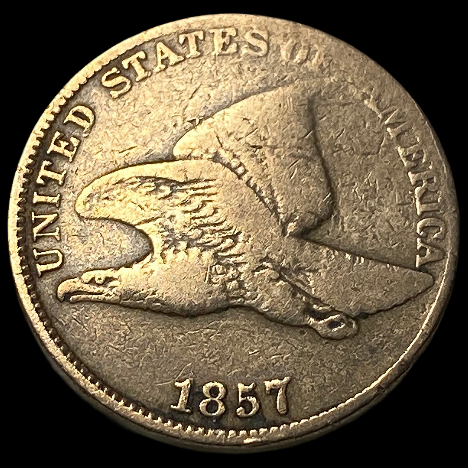 1857 Flying Eagle Cent LIGHTLY CIRCULATED: 1857 Flying Eagle Cent LIGHTLY CIRCULATED