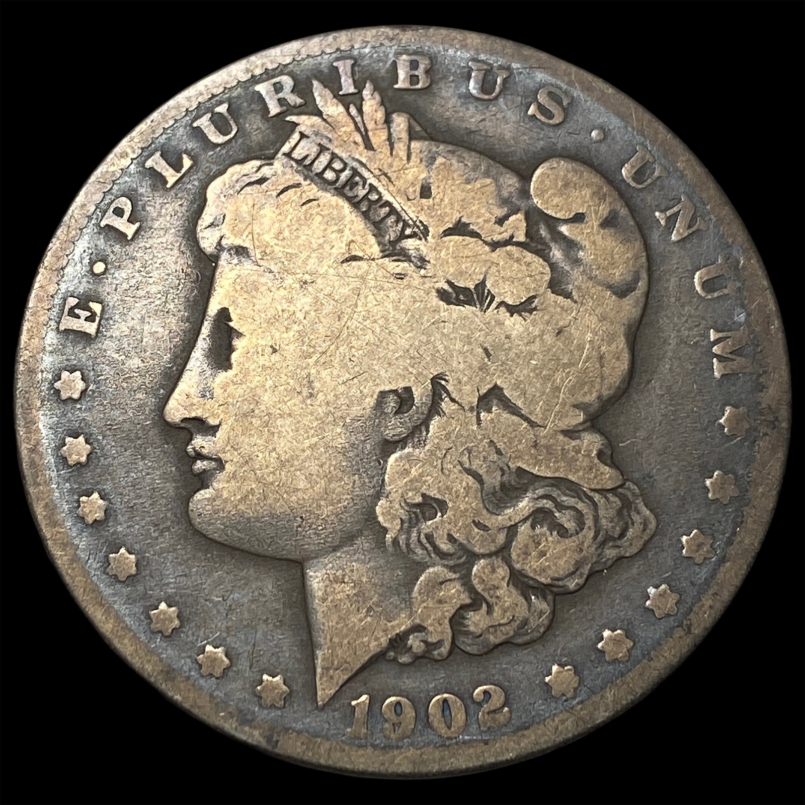 1902-S Silver Morgan Dollar NICELY CIRCULATED: 1902-S Silver Morgan Dollar NICELY CIRCULATED