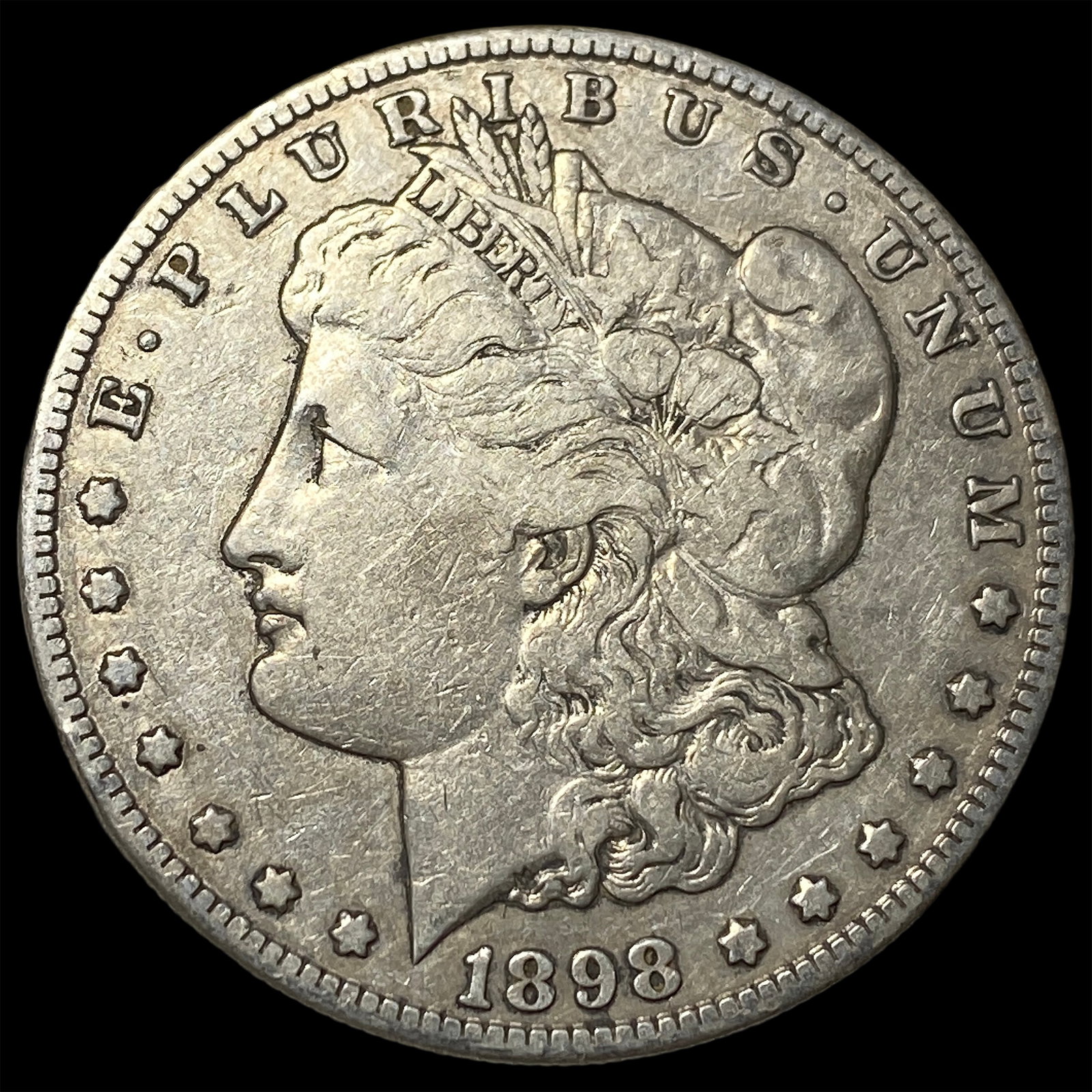 1898-S Silver Morgan Dollar NEARLY UNCIRCULATED: 1898-S Silver Morgan Dollar NEARLY UNCIRCULATED