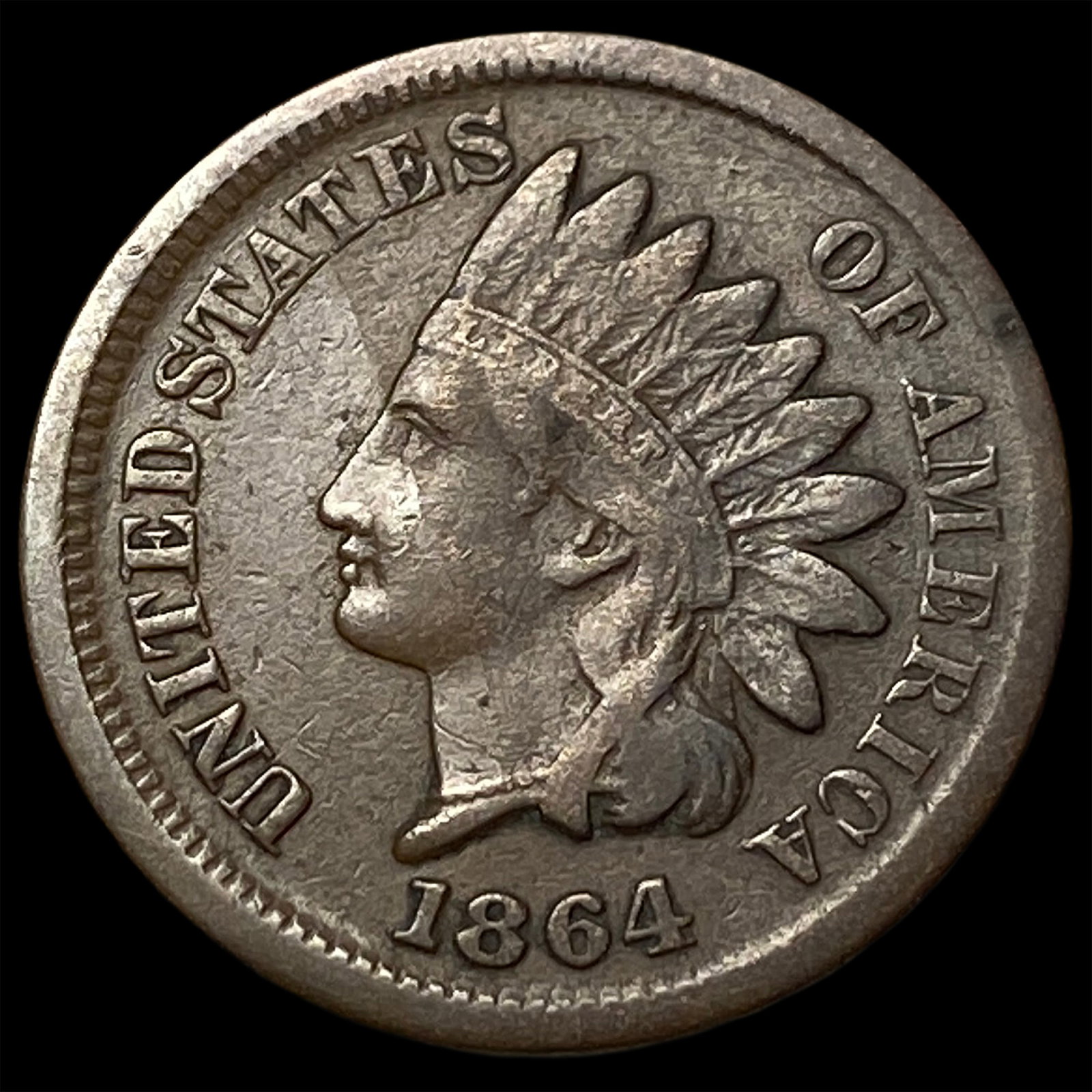 1864 Indian Head Cent CLOSELY UNCIRCULATED: 1864 Indian Head Cent CLOSELY UNCIRCULATED