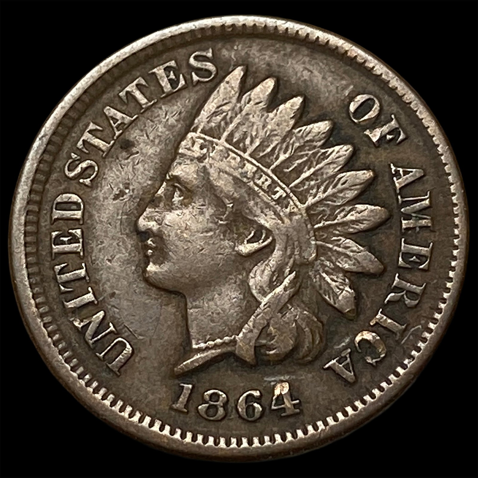 1864 Indian Head Cent CLOSELY UNCIRCULATED: 1864 Indian Head Cent CLOSELY UNCIRCULATED