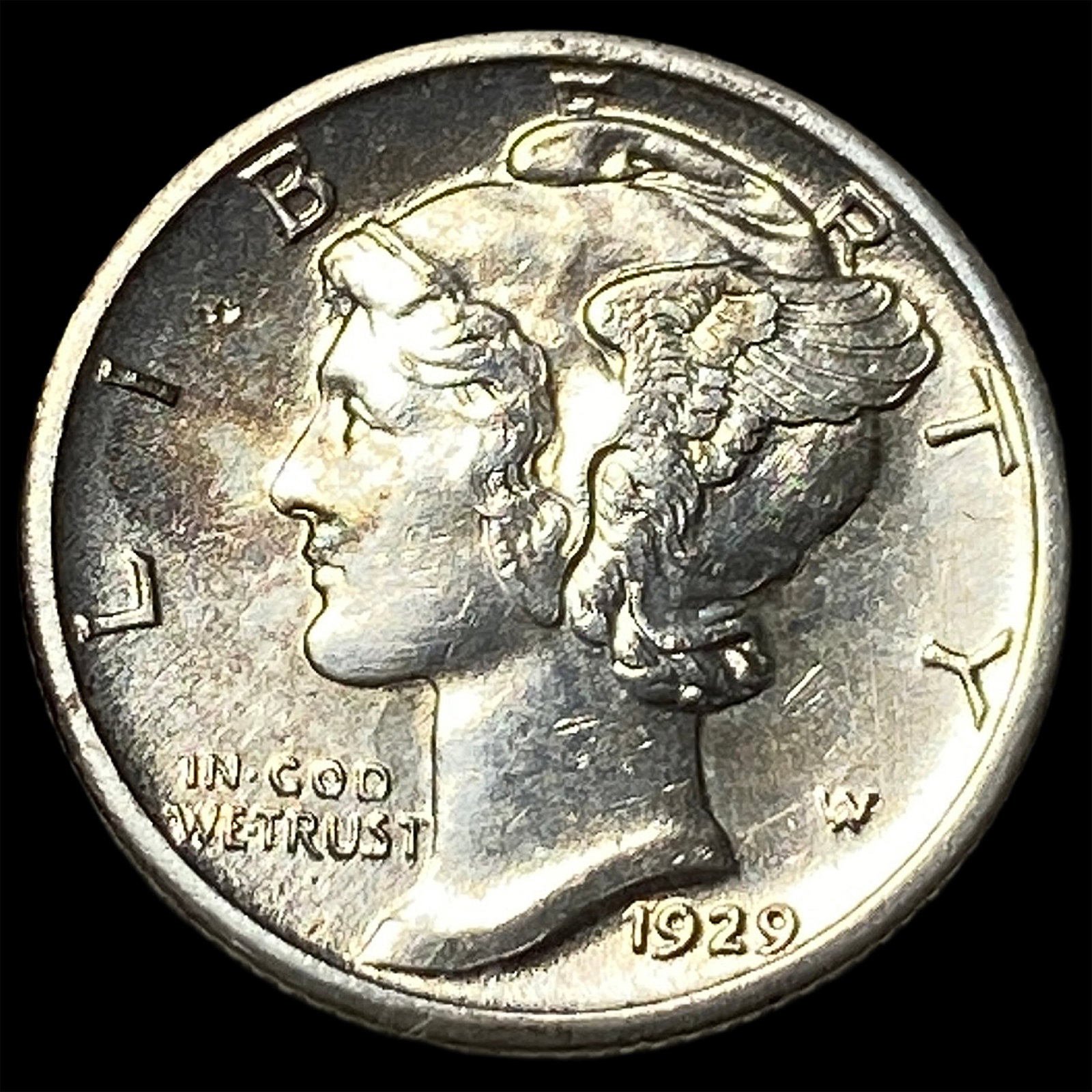 1929-S Silver Mercury Dime CHOICE BU: 1929-S Silver Mercury Dime CHOICE BU