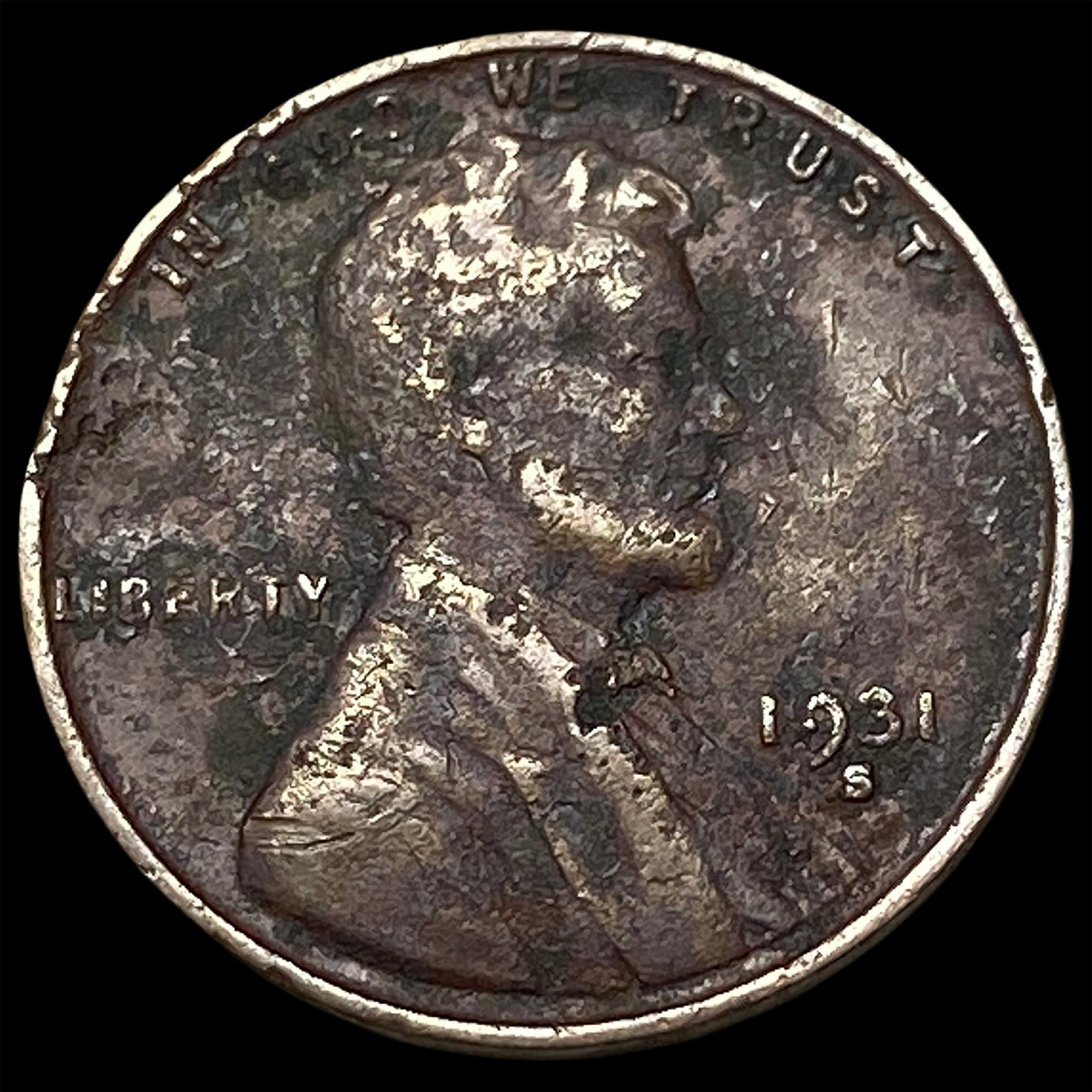1931-S RB Lincoln Wheat Cent CLOSELY UNCIRCULATED: 1931-S RB Lincoln Wheat Cent CLOSELY UNCIRCULATED