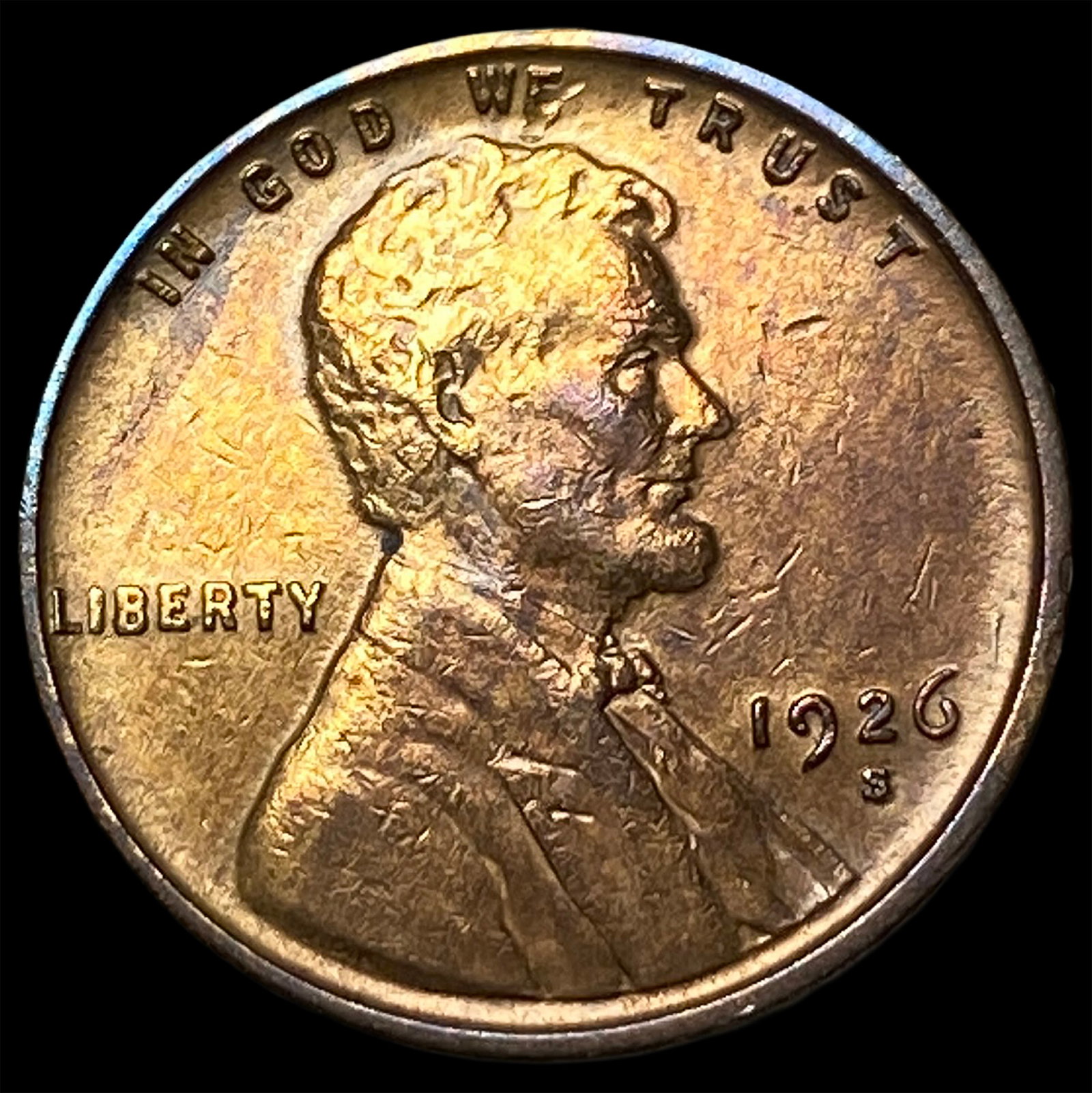 1926-S RB Lincoln Wheat Cent CHOICE AU: 1926-S RB Lincoln Wheat Cent CHOICE AU