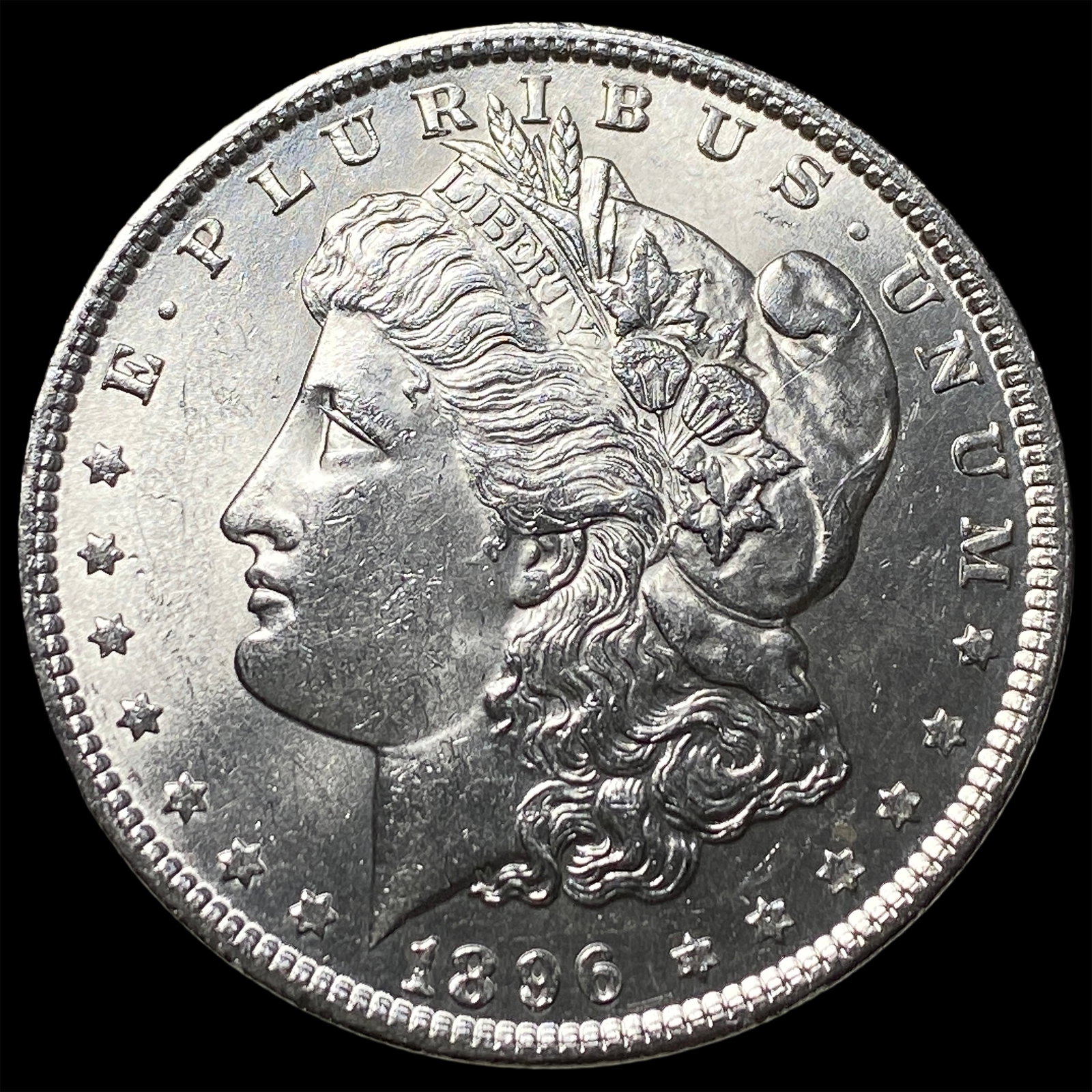 1896 Silver Morgan Dollar GEM BU: 1896 Silver Morgan Dollar GEM BU