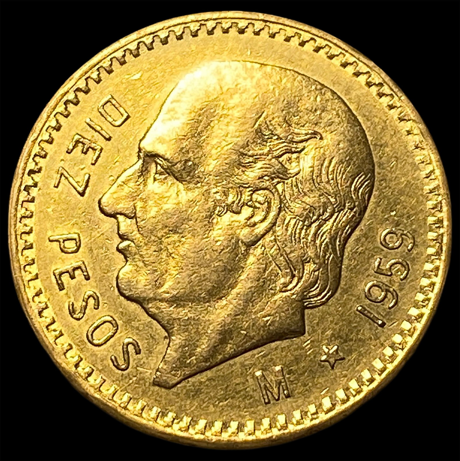 1959 Mexico Gold 10 Pesos CHOICE BU: 1959 Mexico Gold 10 Pesos CHOICE BU