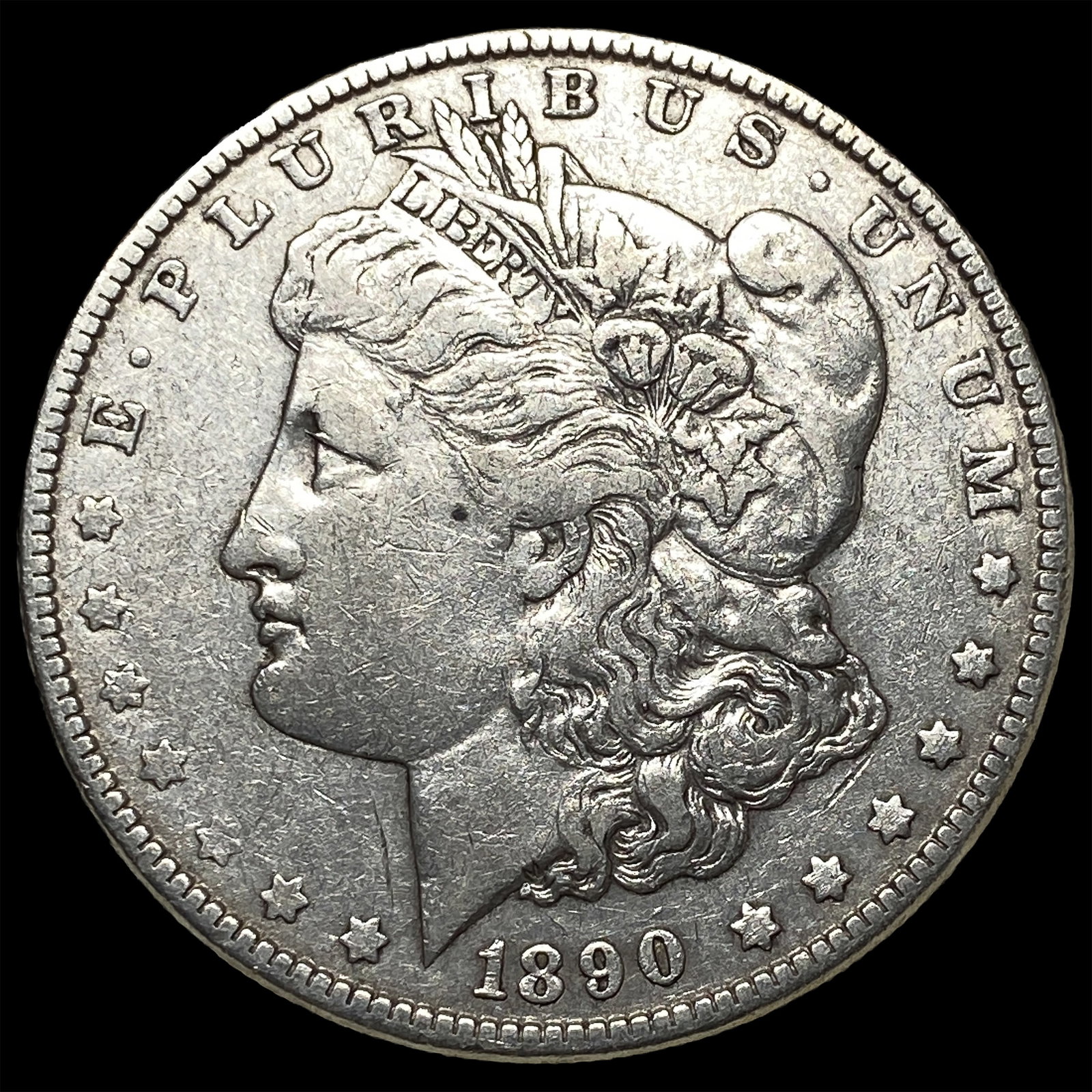 1890 Morgan Silver Dollar NEARLY UNCIRCULATED: 1890 Morgan Silver Dollar NEARLY UNCIRCULATED