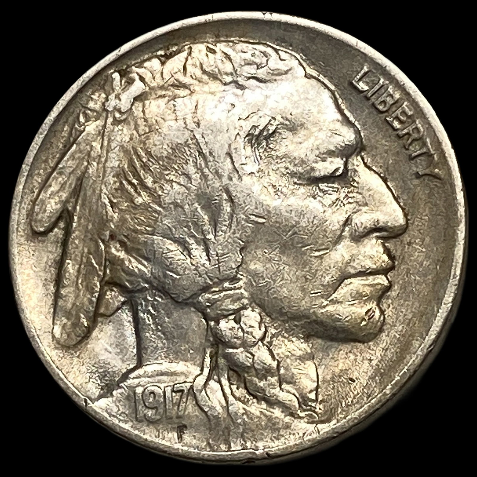 1917-S Buffalo Nickel CHOICE AU: 1917-S Buffalo Nickel CHOICE AU