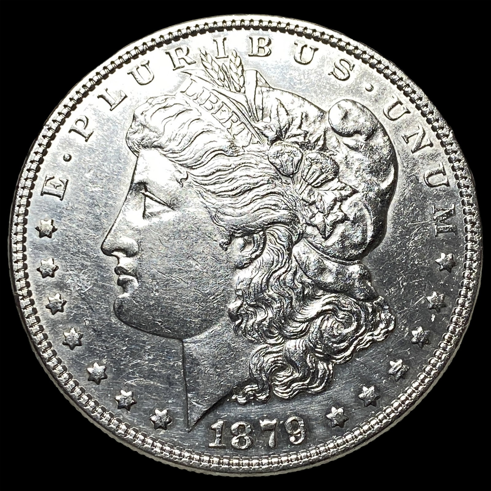 1879-S Silver Morgan Dollar NEARLY UNCIRCULATED: 1879-S Silver Morgan Dollar NEARLY UNCIRCULATED