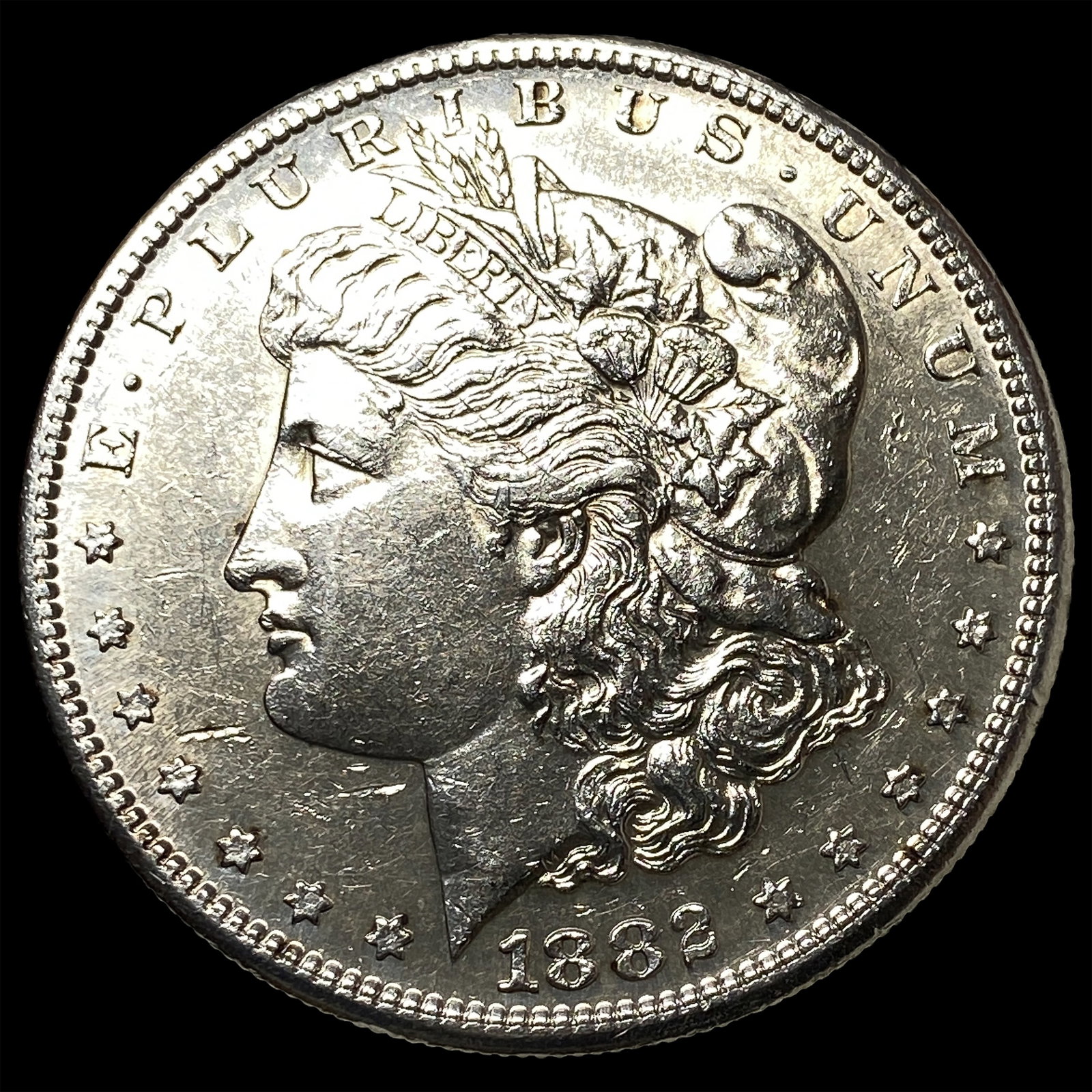 1882-S Silver Morgan Dollar CLOSELY UNCIRCULATED: 1882-S Silver Morgan Dollar CLOSELY UNCIRCULATED