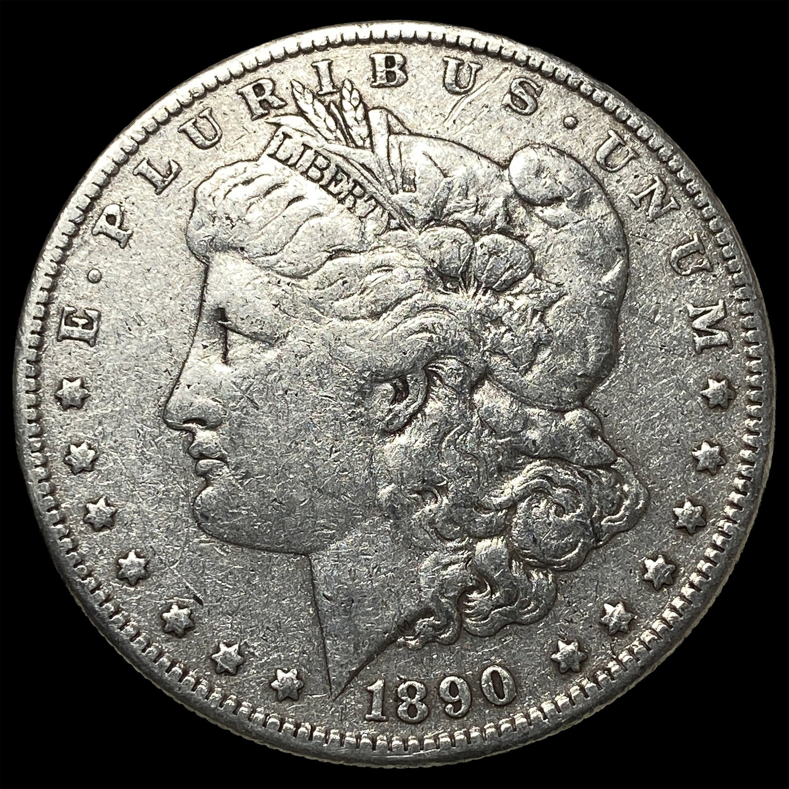1890-S Silver Morgan Dollar NEARLY UNCIRCULATED (1 of 2)