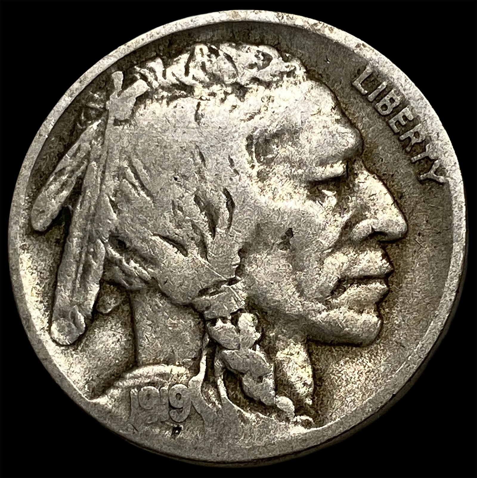 1919-D Buffalo Nickel NEARLY UNCIRCULATED (1 of 2)