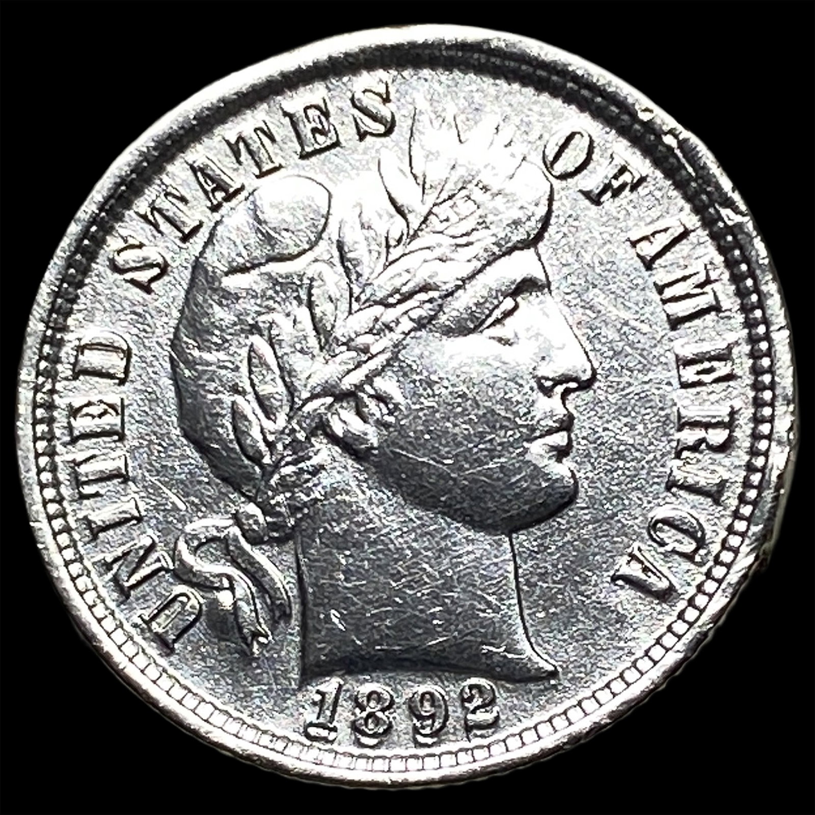 1892 Silver Barber Dime HIGH GRADE: 1892 Silver Barber Dime HIGH GRADE