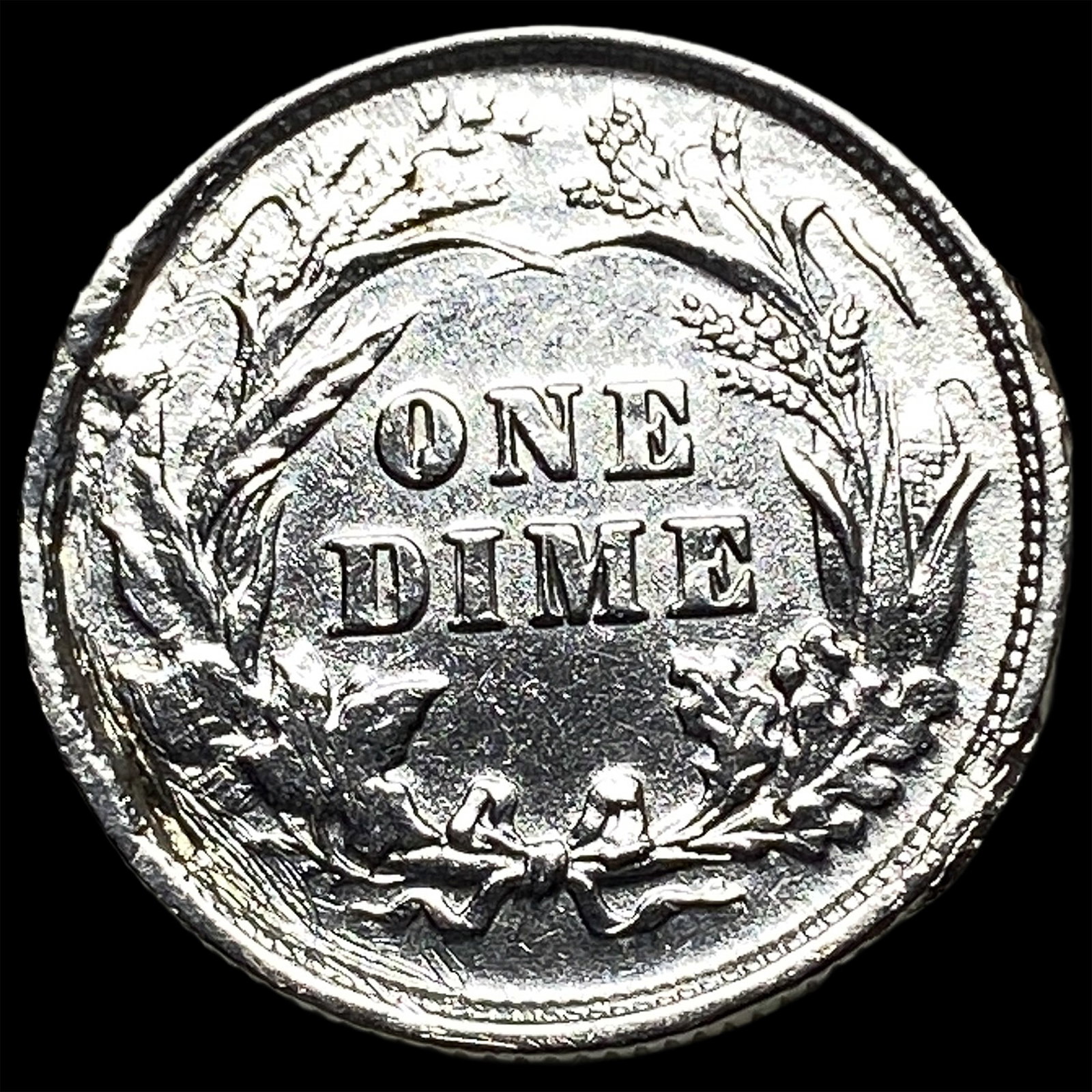1892 Silver Barber Dime HIGH GRADE - 2