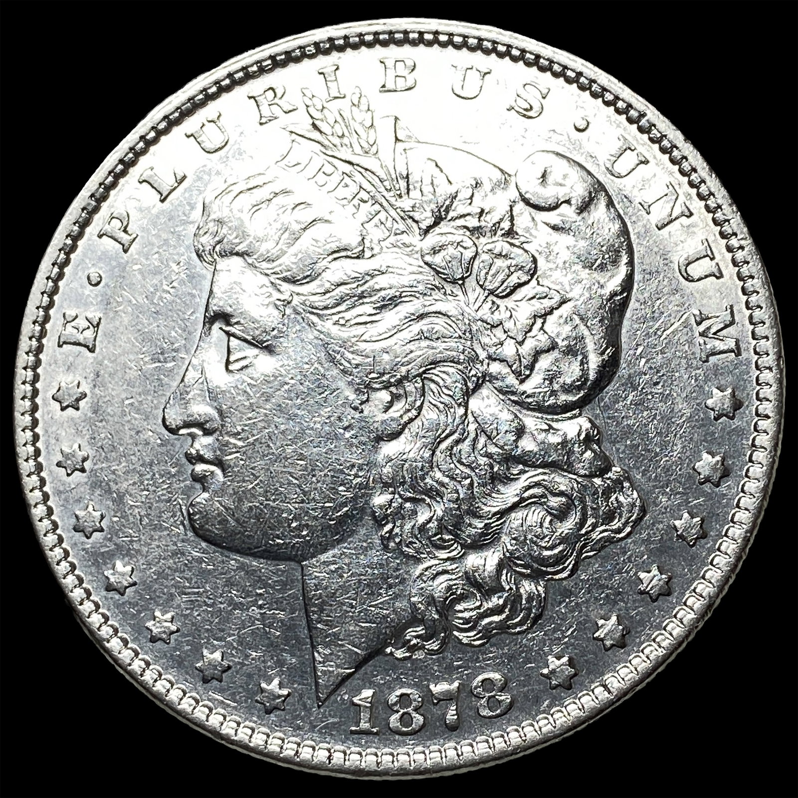 1878 Silver Morgan Dollar CHOICE AU: 1878 Silver Morgan Dollar CHOICE AU