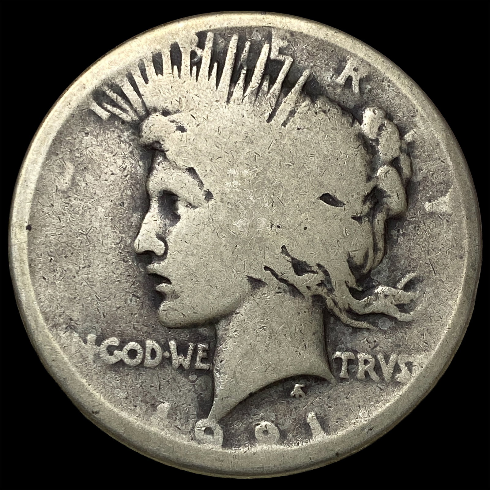 1921 Peace Silver Dollar NICELY CIRCULATED: 1921 Peace Silver Dollar NICELY CIRCULATED