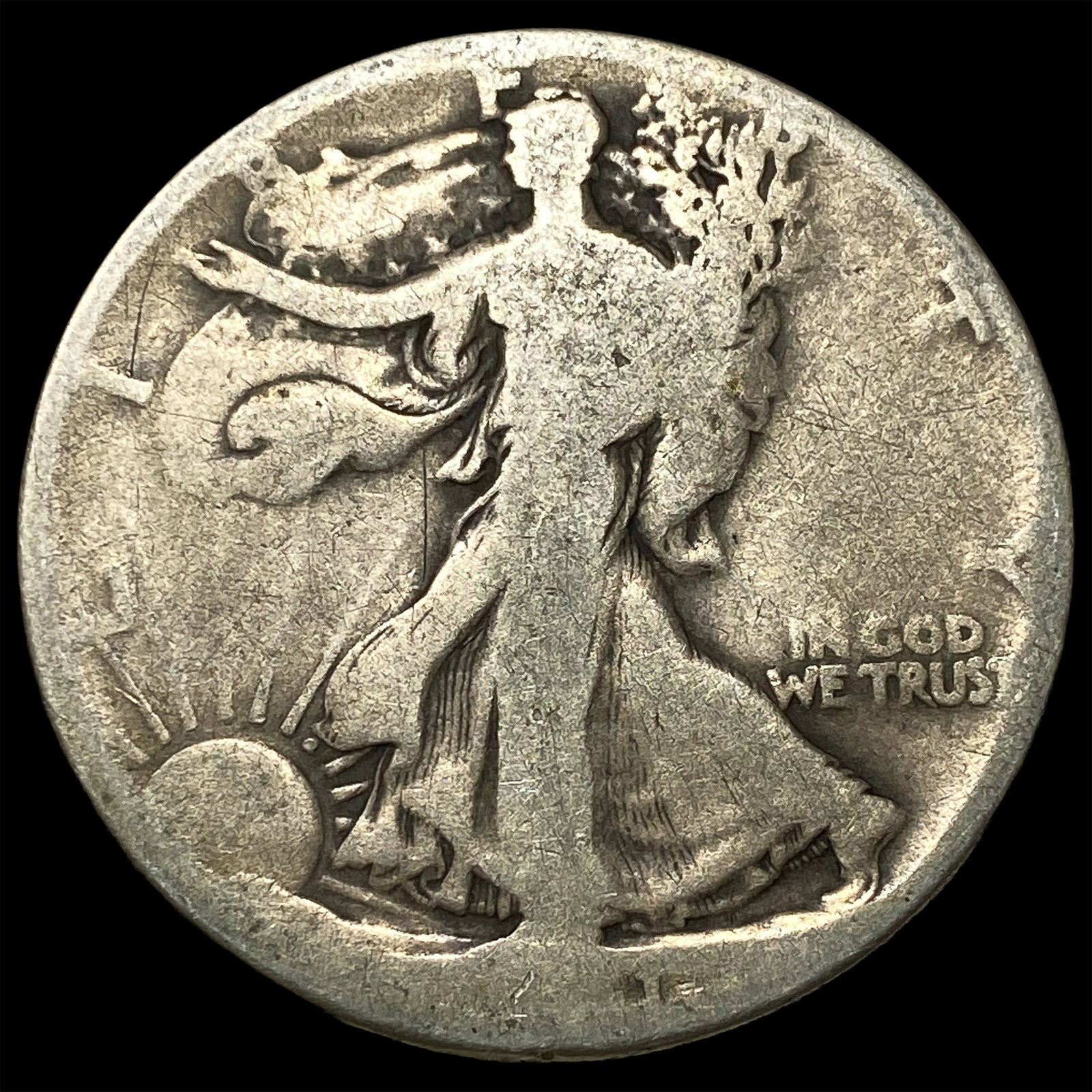 1917-D Silver Walking Liberty Half Dollar NICELY CIRCULATED: 1917-D Silver Walking Liberty Half Dollar NICELY CIRCULATED