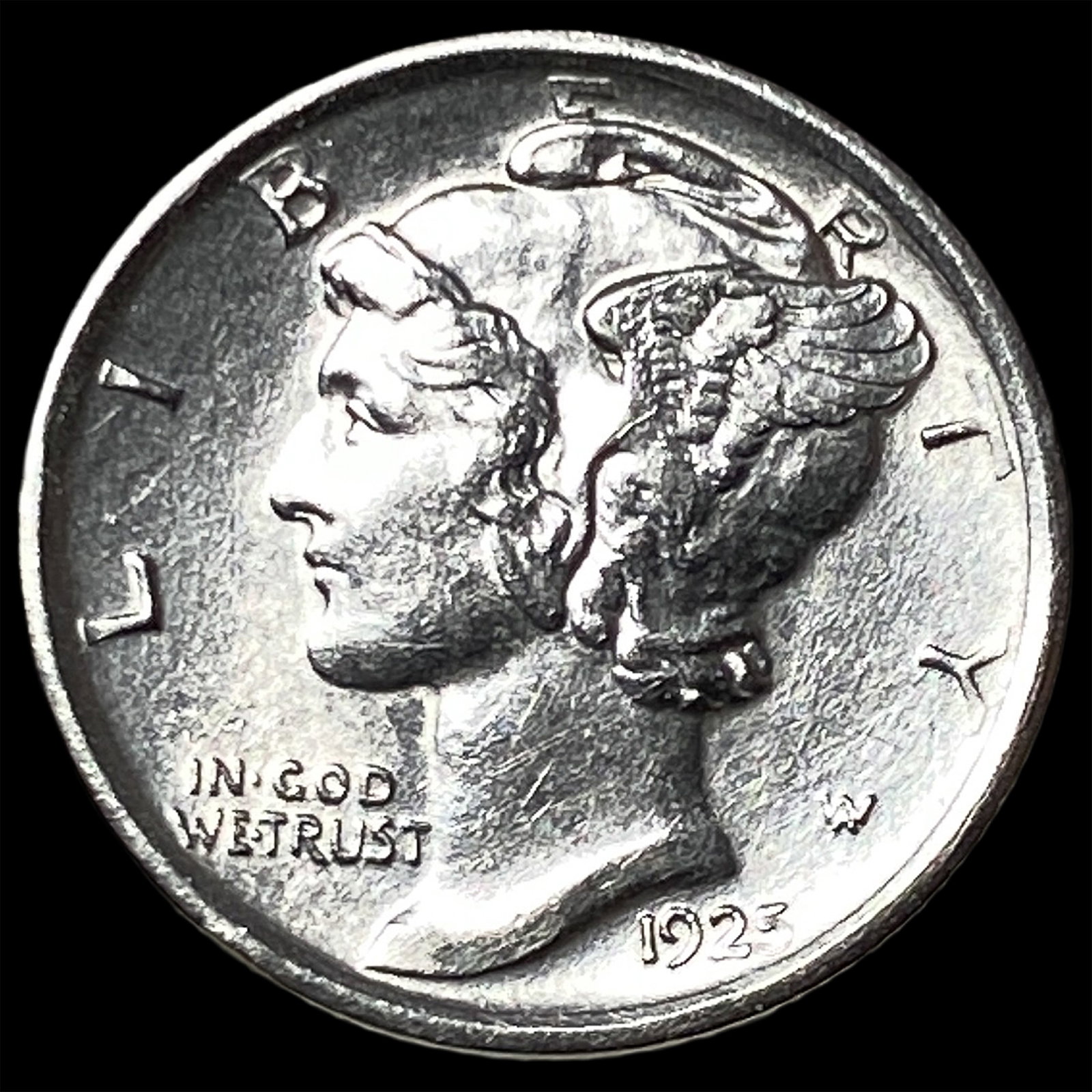 1923-S Silver Mercury Dime UNCIRCULATED (1 of 2)