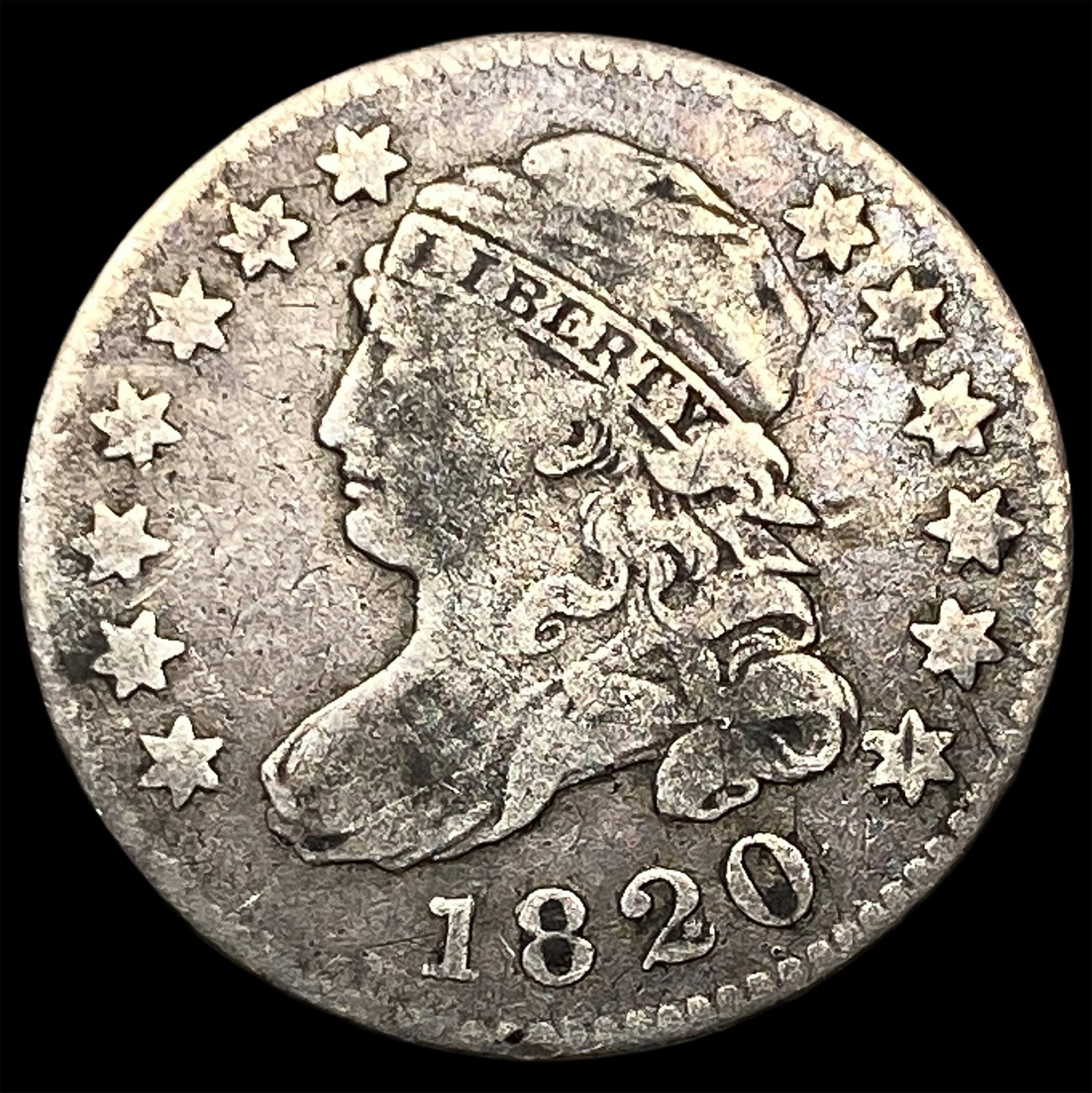 1820 Capped Bust Dime ABOUT UNCIRCULATED (1 of 2)