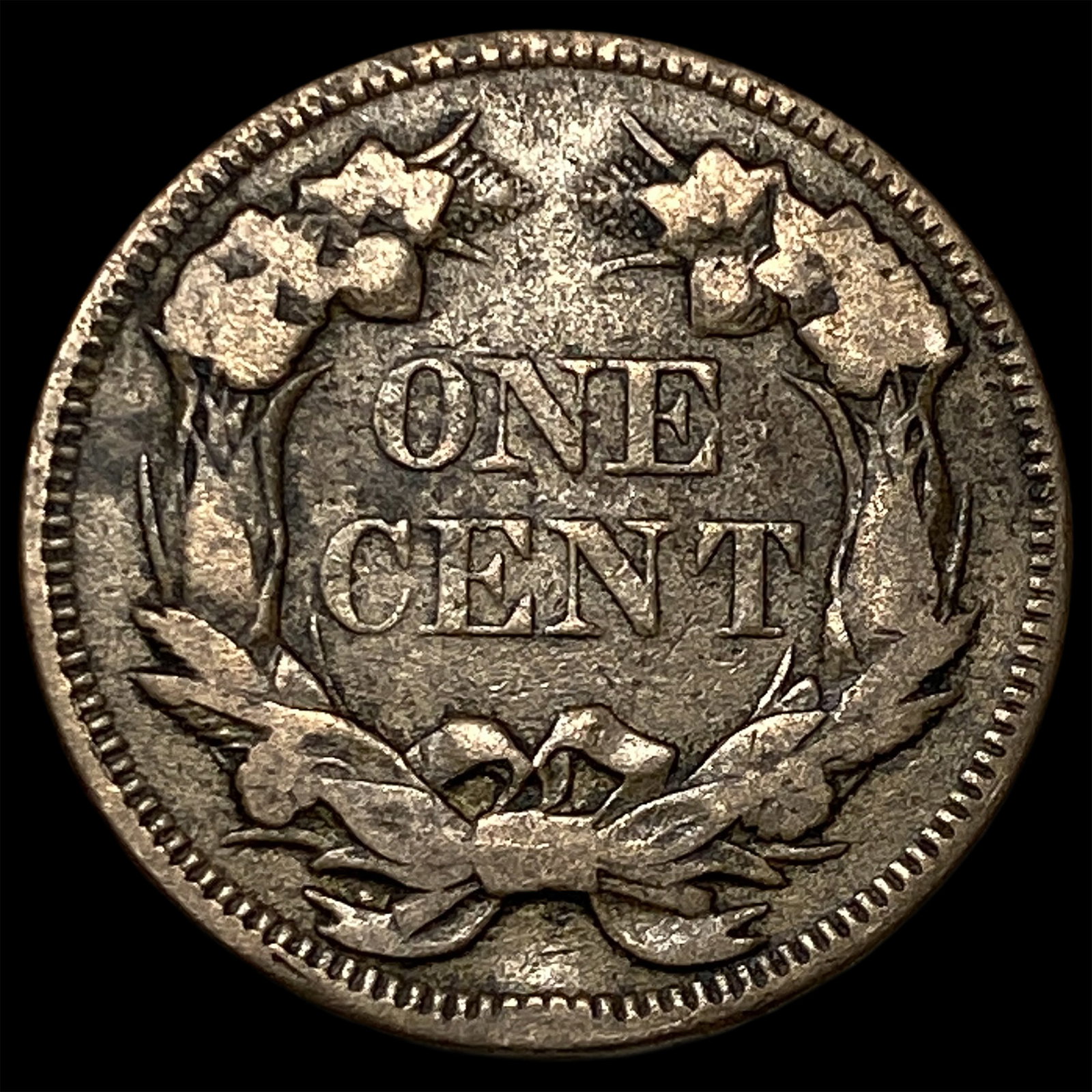 1858 Flying Eagle Cent ABOUT UNCIRCULATED - 2