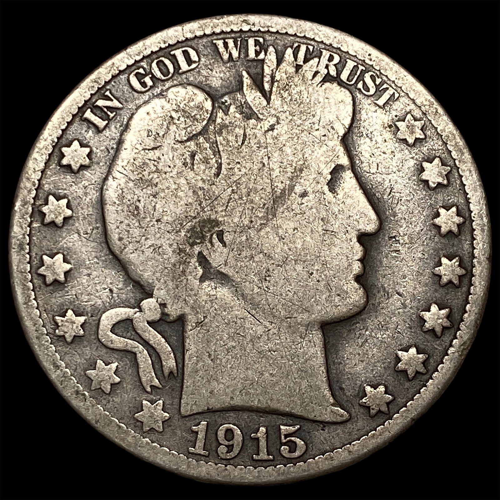1915 Barber Half Dollar LIGHTLY CIRCULATED: 1915 Barber Half Dollar LIGHTLY CIRCULATED