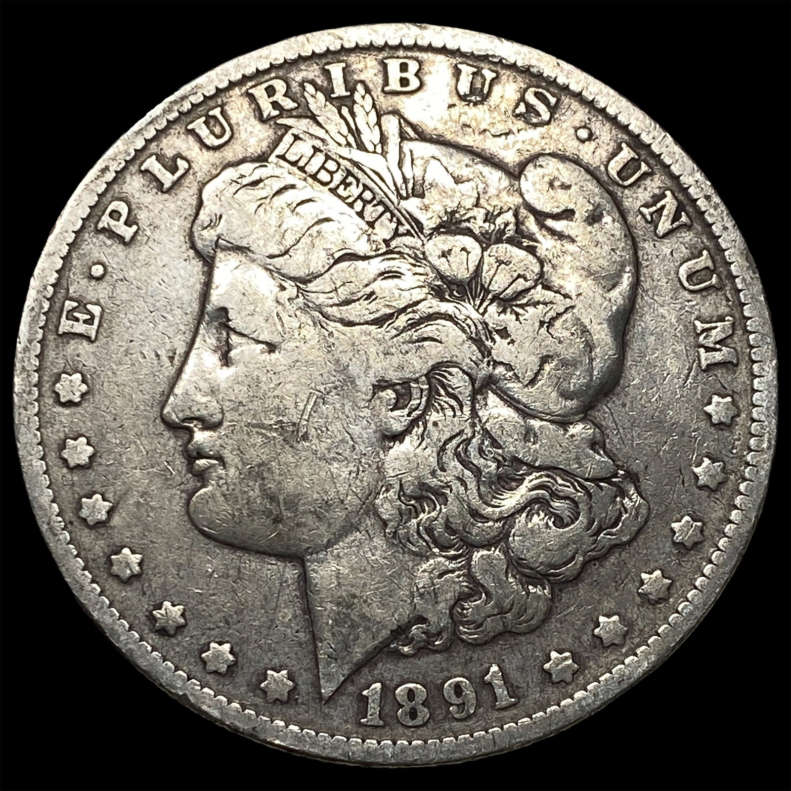 1891-O Silver Morgan Dollar ABOUT UNCIRCULATED: 1891-O Silver Morgan Dollar ABOUT UNCIRCULATED