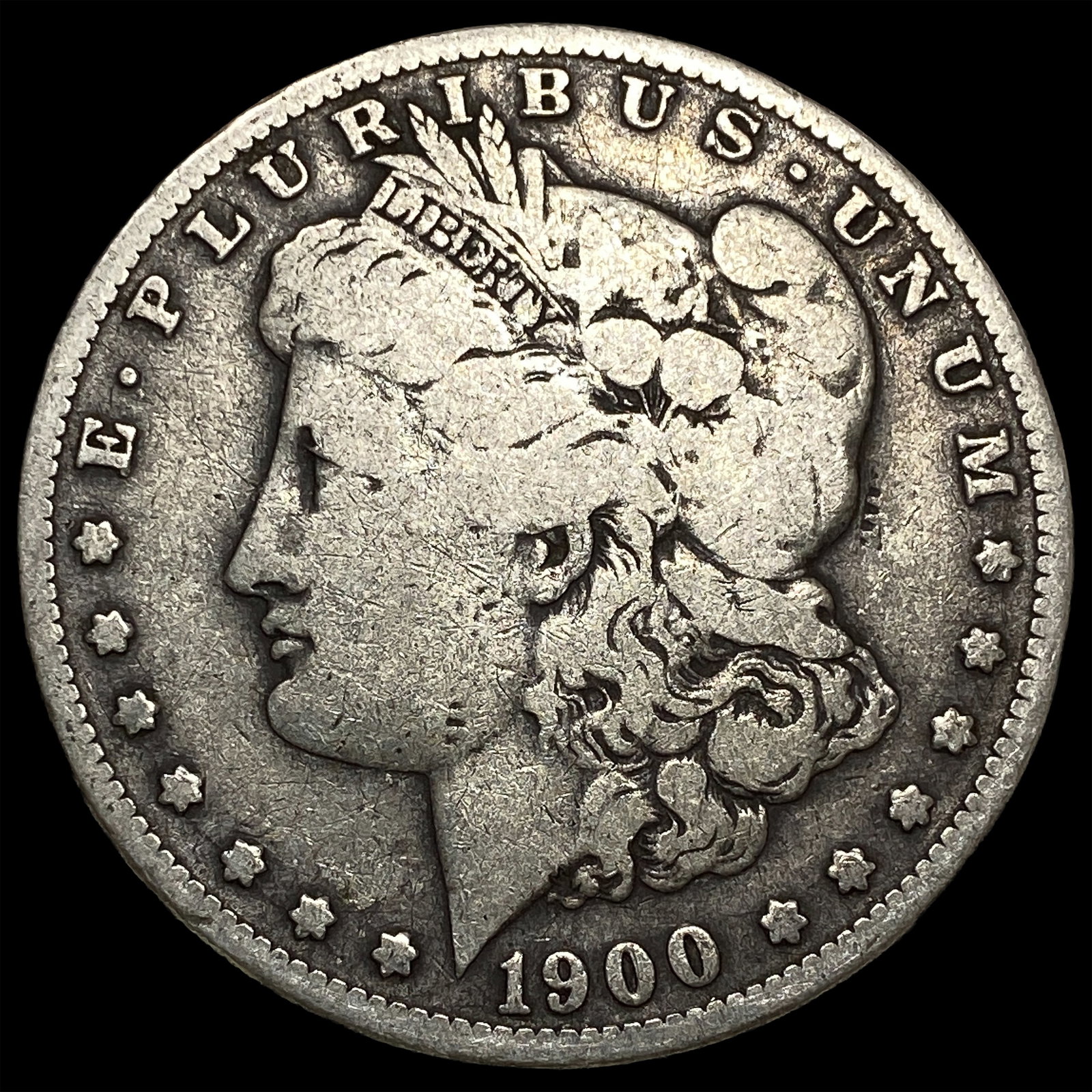 1900-S Silver Morgan Dollar ABOUT UNCIRCULATED: 1900-S Silver Morgan Dollar ABOUT UNCIRCULATED