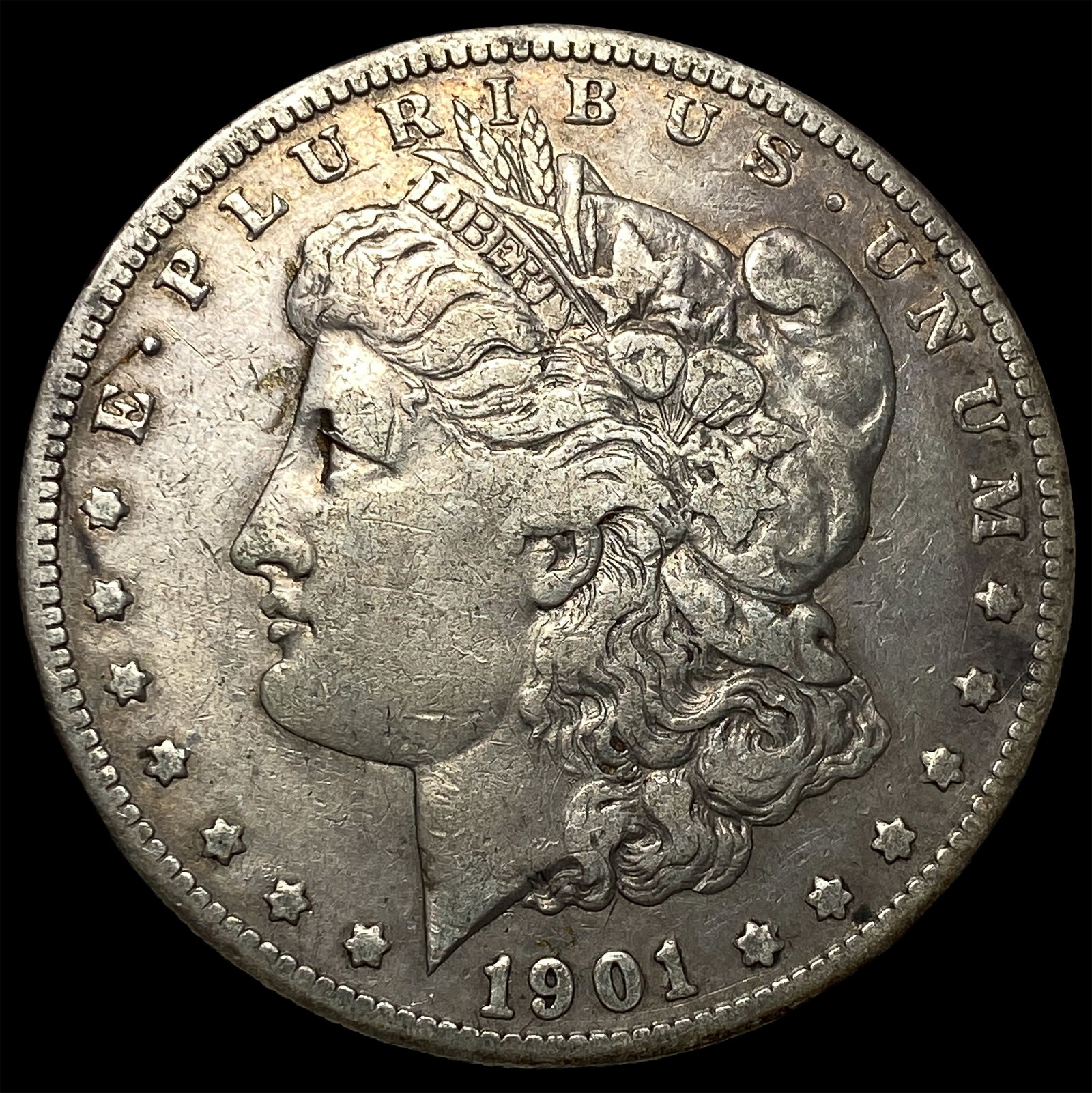 1901-S Silver Morgan Dollar ABOUT UNCIRCULATED: 1901-S Silver Morgan Dollar ABOUT UNCIRCULATED