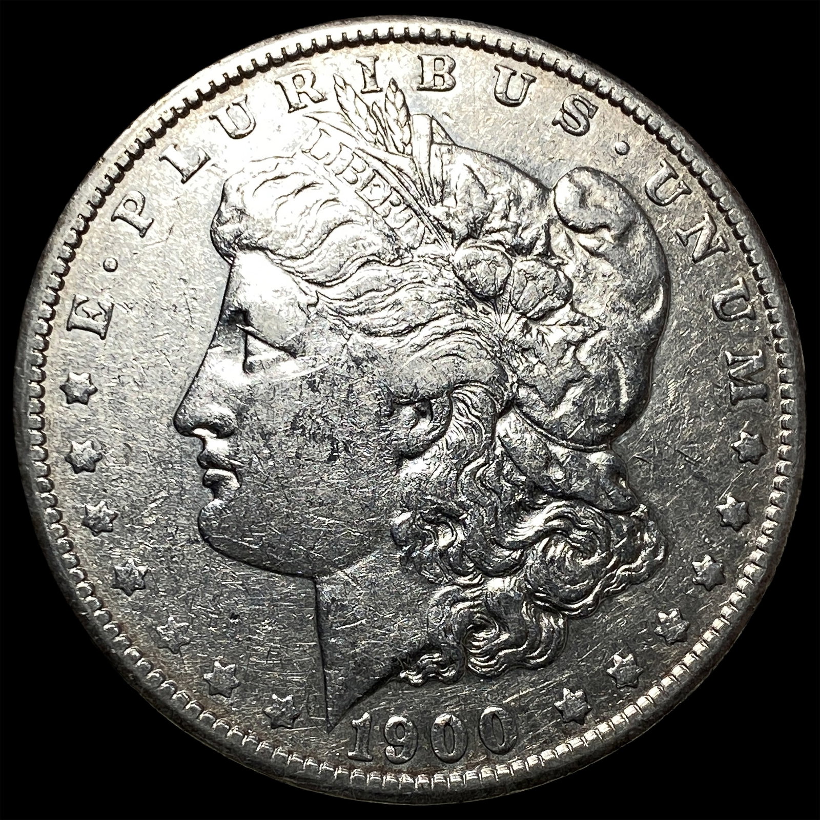 1900-S Silver Morgan Dollar NEARLY UNCIRCULATED: 1900-S Silver Morgan Dollar NEARLY UNCIRCULATED