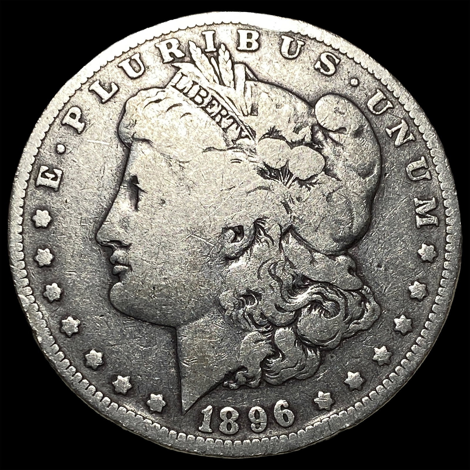 1896-O Silver Morgan Dollar ABOUT UNCIRCULATED: 1896-O Silver Morgan Dollar ABOUT UNCIRCULATED
