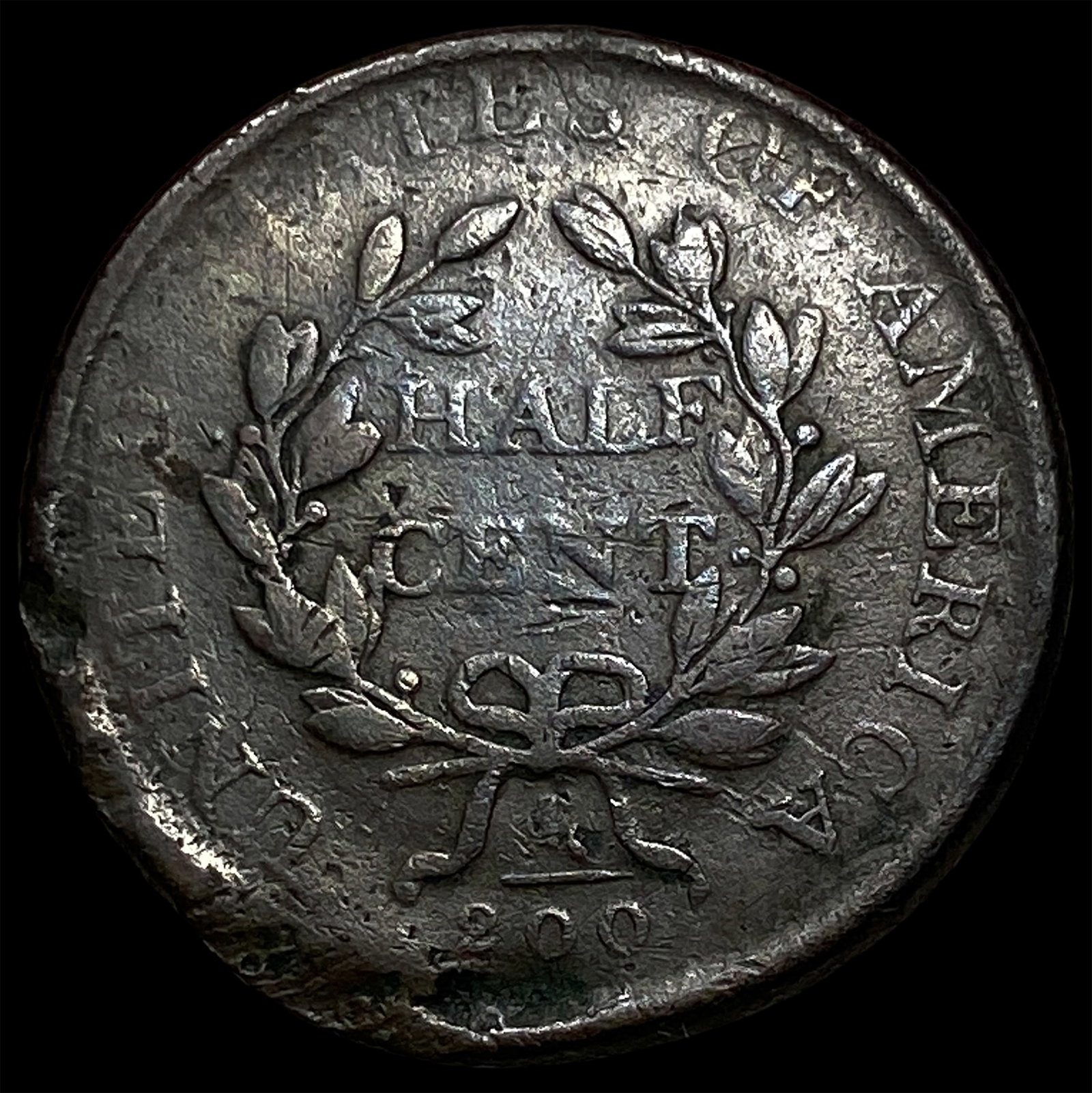 1807 Copper Half Cent HIGH GRADE - 2