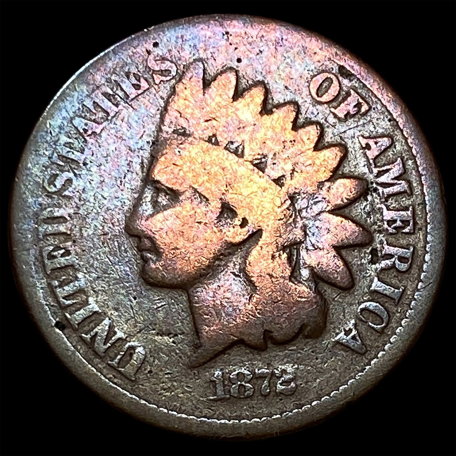1873 Indian Head Cent NICELY CIRCULATED: 1873 Indian Head Cent NICELY CIRCULATED