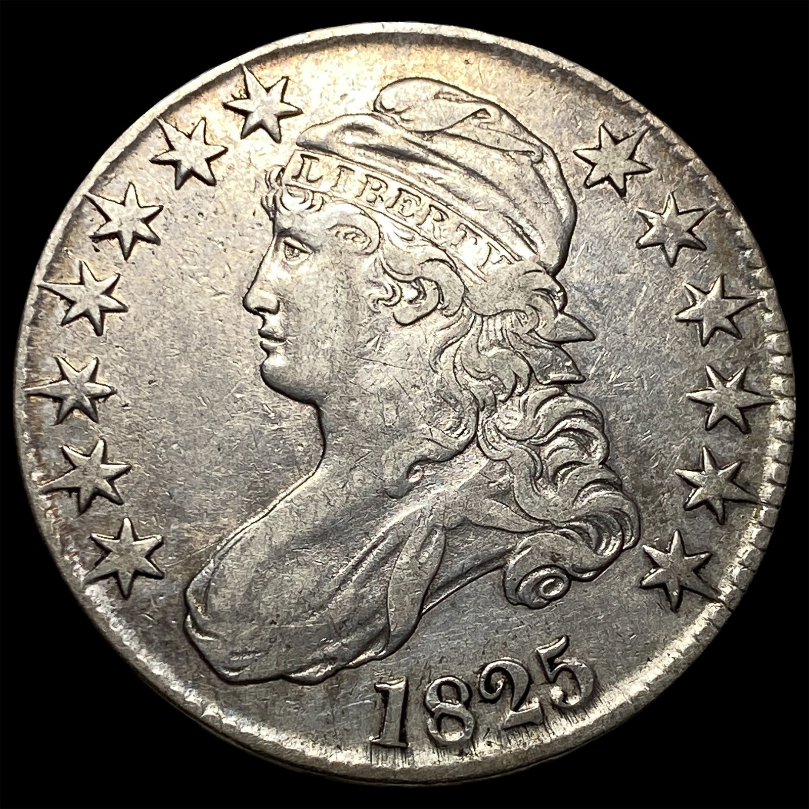 1825 Capped Bust Half Dollar NEARLY UNCIRCULATED (1 of 2)