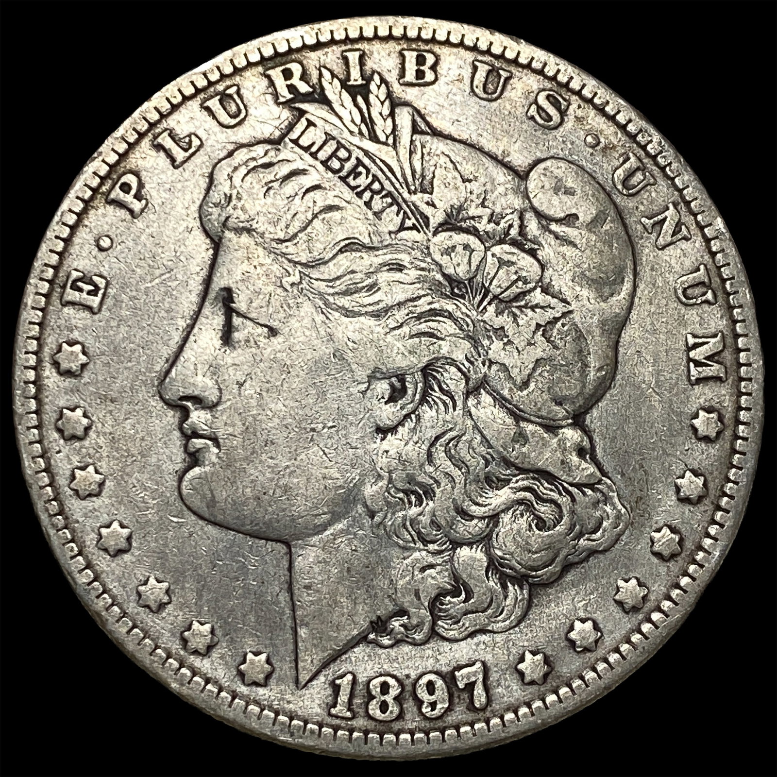 1897-O Silver Morgan Dollar NEARLY UNCIRCULATED: 1897-O Silver Morgan Dollar NEARLY UNCIRCULATED