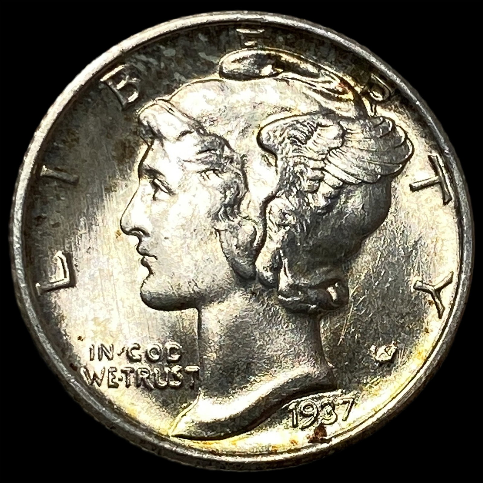 1937 Mercury Dime UNCIRCULATED: 1937 Mercury Dime UNCIRCULATED
