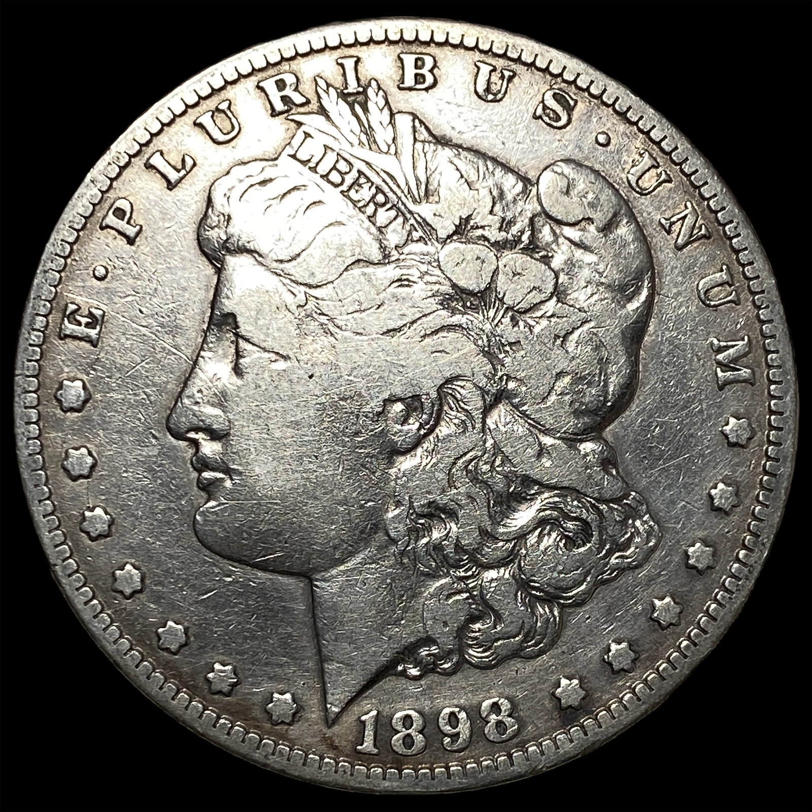 1898-S Silver Morgan Dollar NEARLY UNCIRCULATED: 1898-S Silver Morgan Dollar NEARLY UNCIRCULATED
