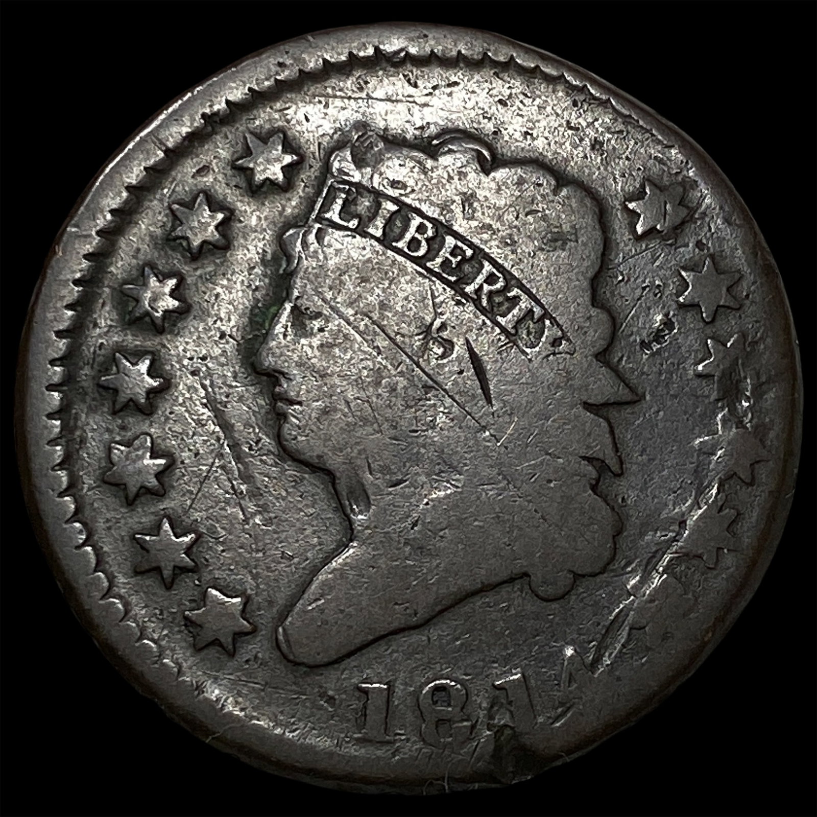 1814 Classic Head Large Cent ABOUT UNCIRCULATED: 1814 Classic Head Large Cent ABOUT UNCIRCULATED