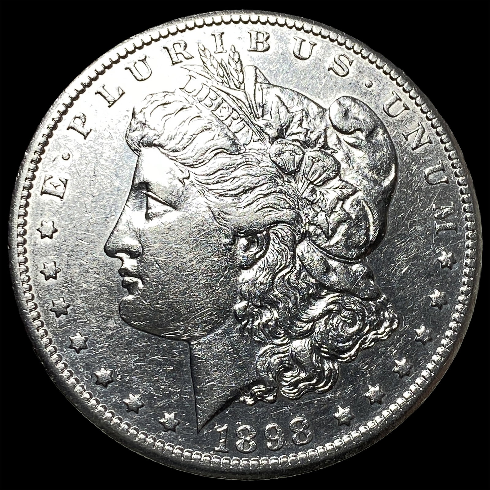 1898-S Silver Morgan Dollar CHOICE AU: 1898-S Silver Morgan Dollar CHOICE AU