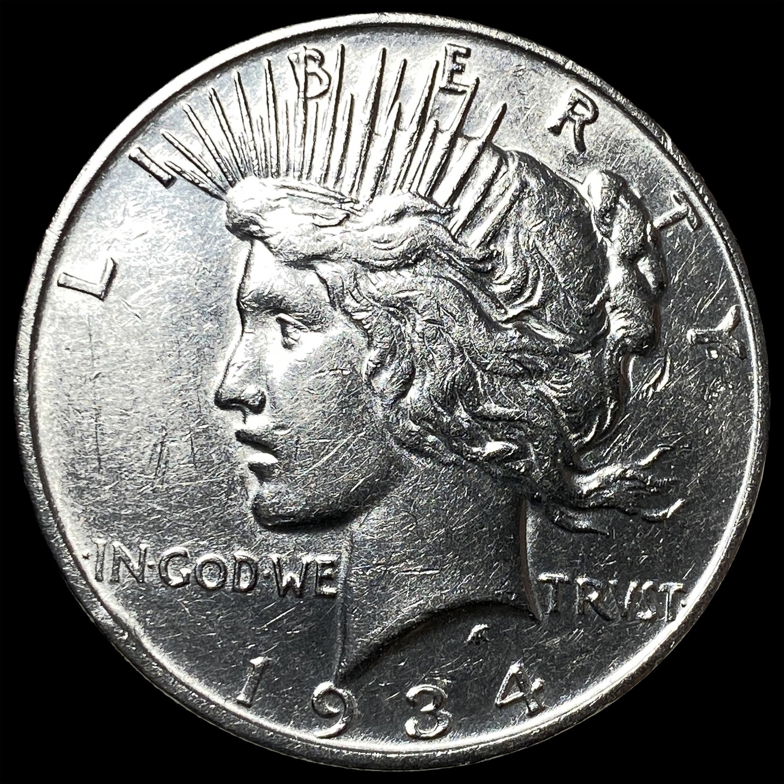 1934-S Silver Peace Dollar UNCIRCULATED: 1934-S Silver Peace Dollar UNCIRCULATED