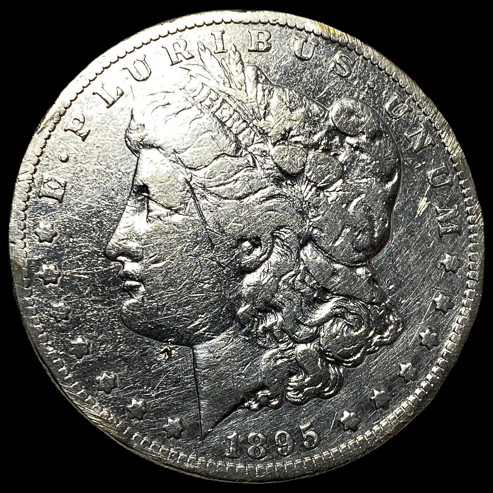 1895-S Silver Morgan Dollar NEARLY UNCIRCULATED (1 of 2)