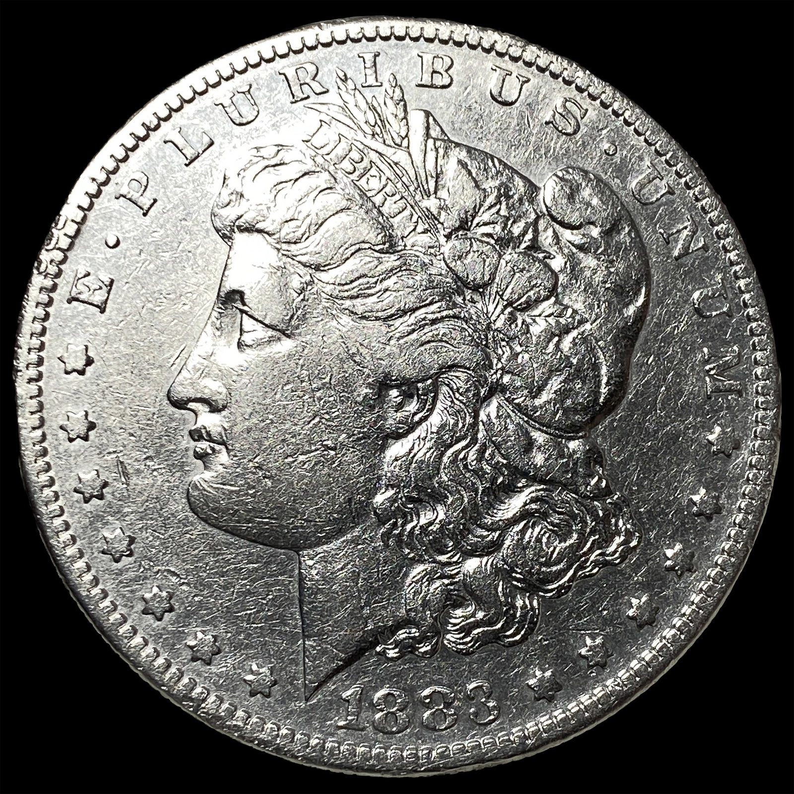 1883-S Silver Morgan Dollar CLOSELY UNCIRCULATED: 1883-S Silver Morgan Dollar CLOSELY UNCIRCULATED