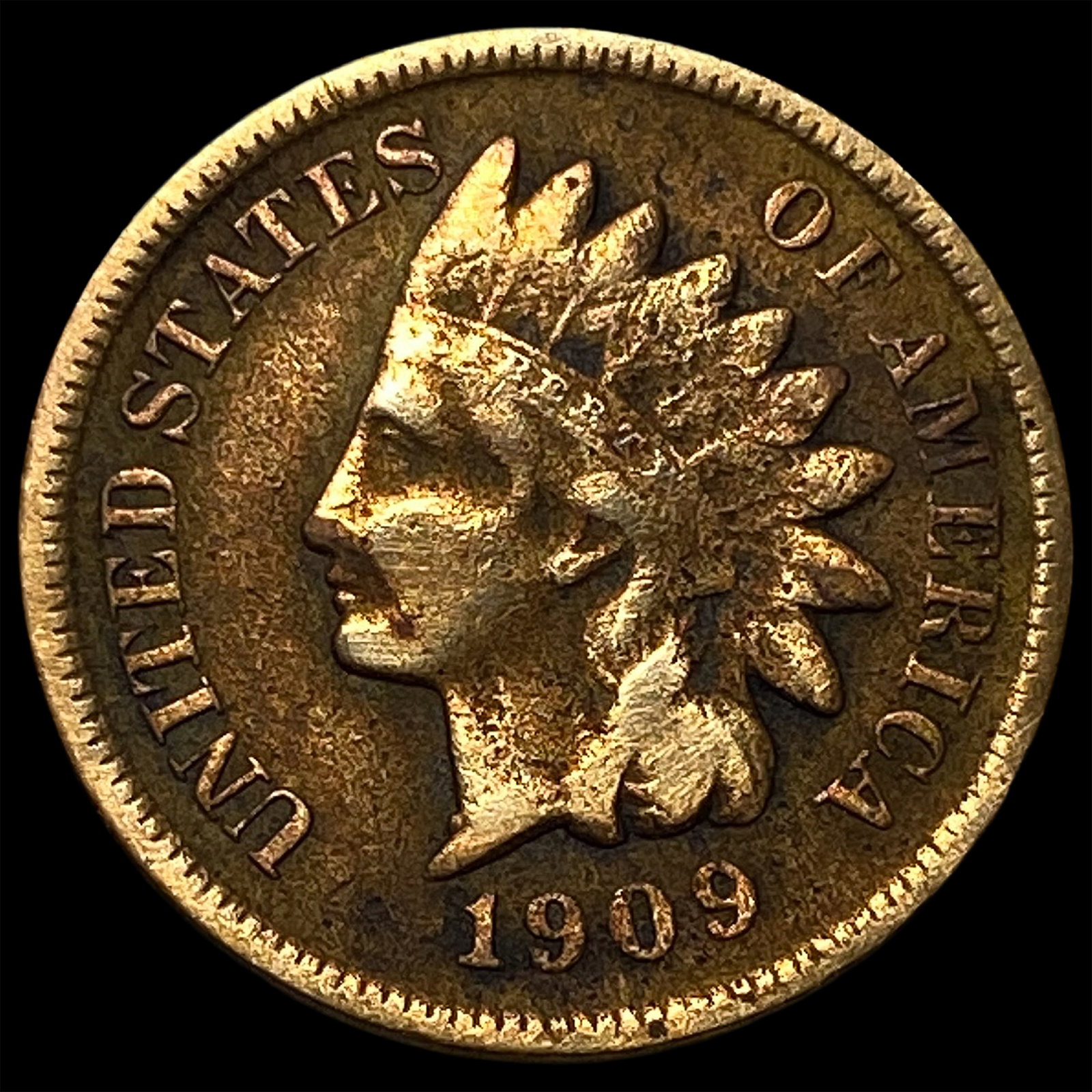 1909-S Indian Head Cent NICELY CIRCULATED: 1909-S Indian Head Cent NICELY CIRCULATED
