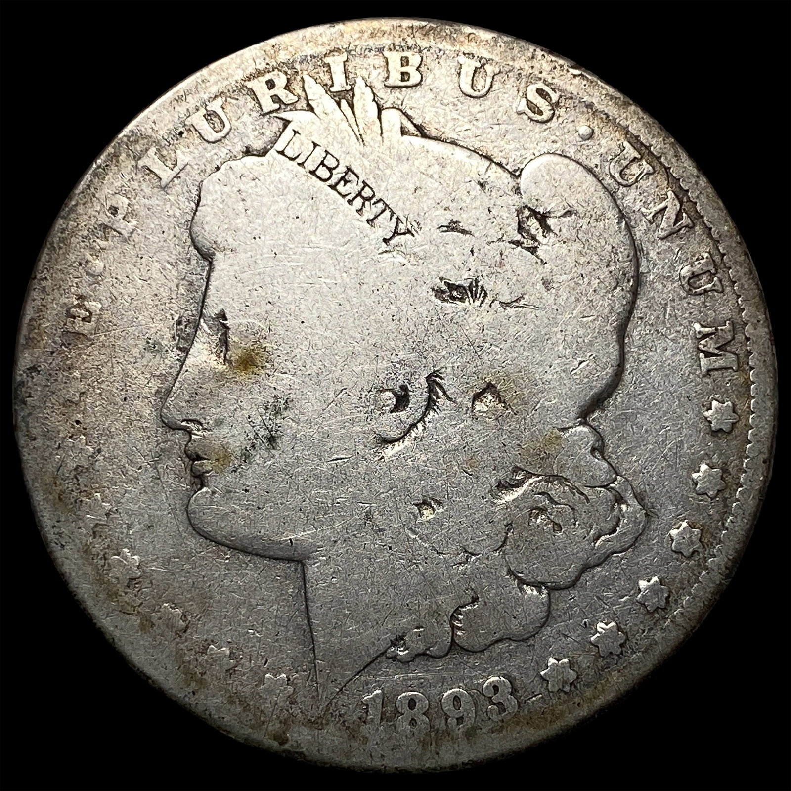 1893-S Silver Morgan Dollar NICELY CIRCULATED: 1893-S Silver Morgan Dollar NICELY CIRCULATED