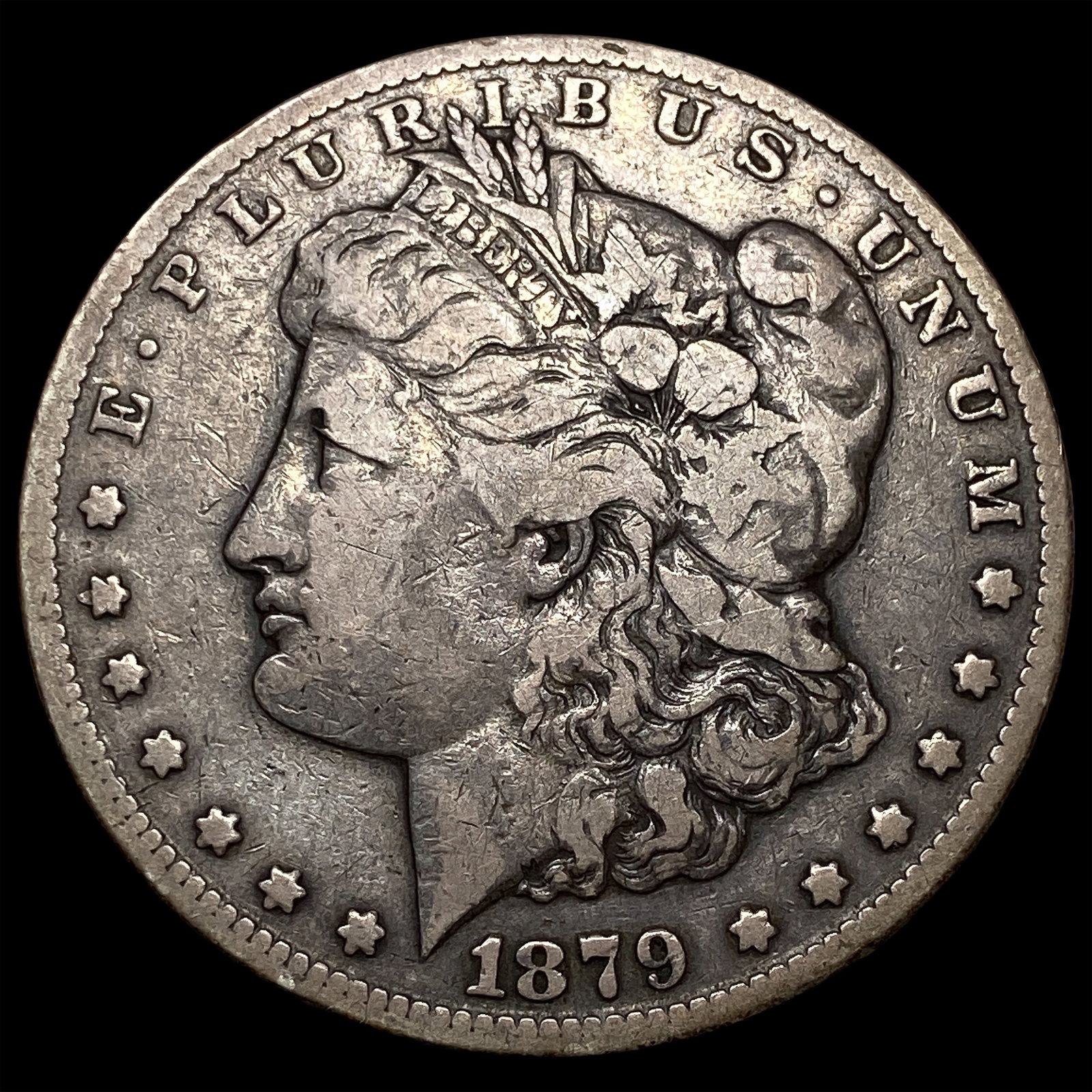 1879-CC Silver Morgan Dollar ABOUT UNCIRCULATED: 1879-CC Silver Morgan Dollar ABOUT UNCIRCULATED