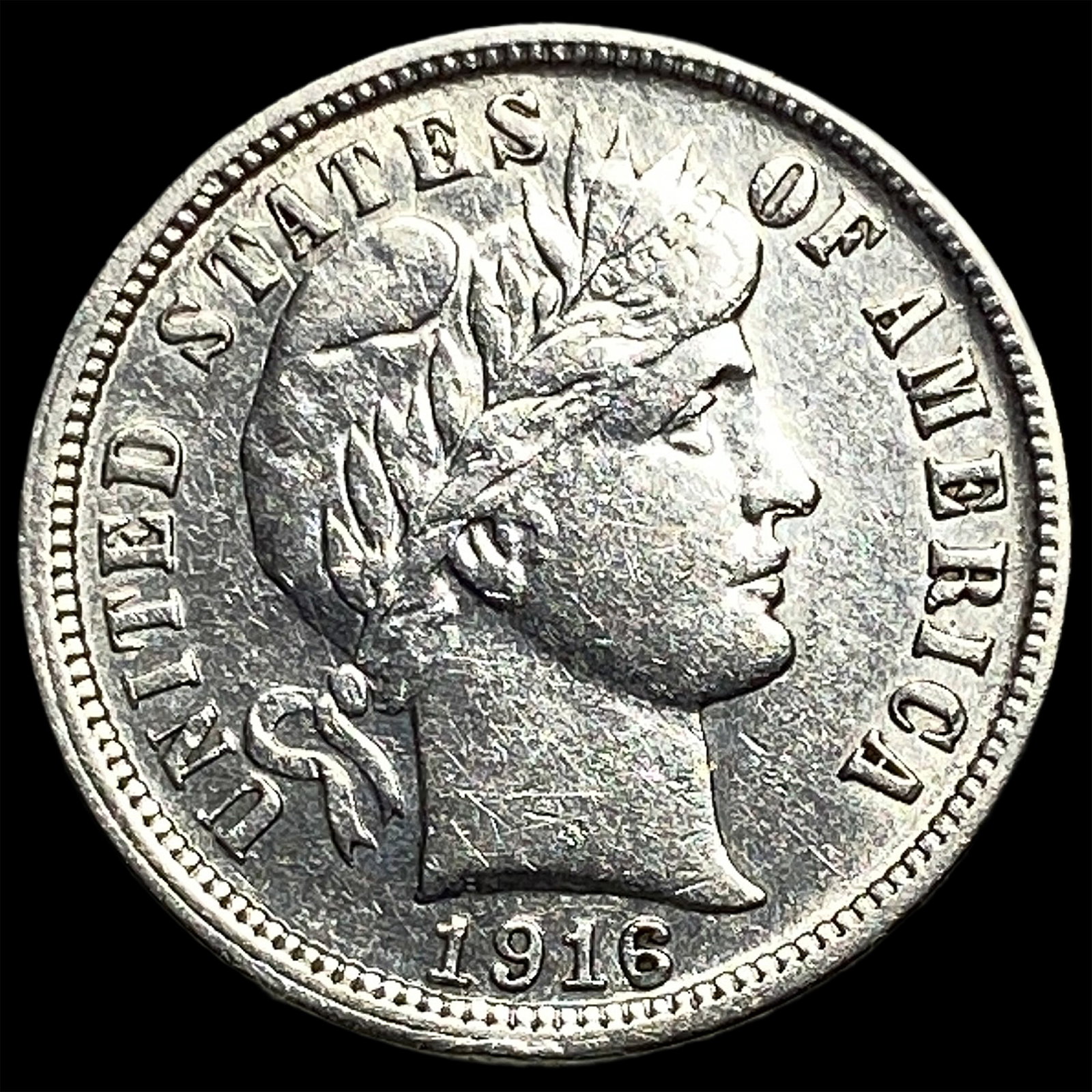 1916 Silver Barber Dime CHOICE AU: 1916 Silver Barber Dime CHOICE AU