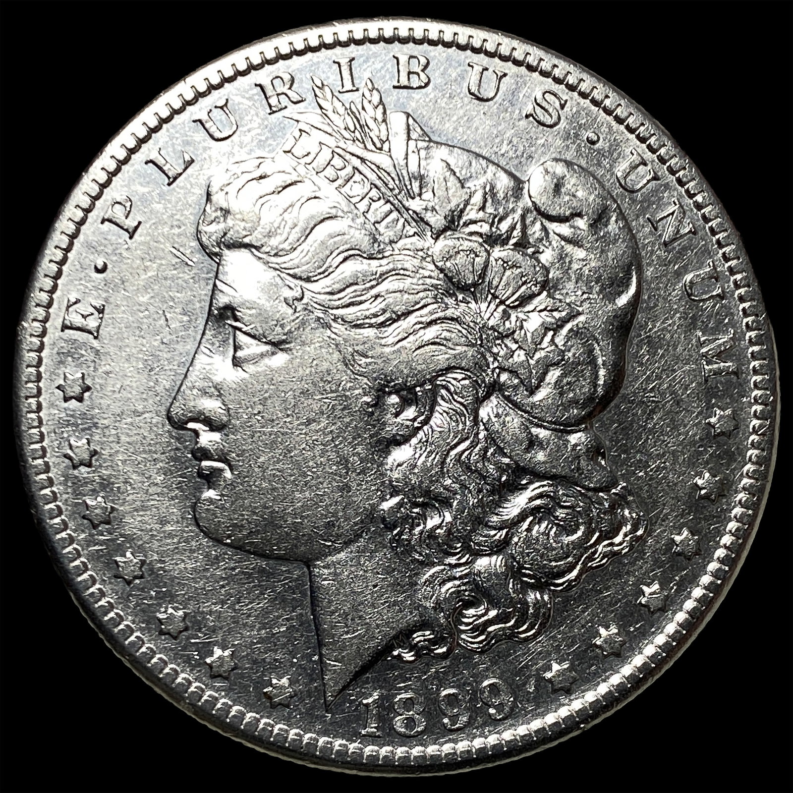 1899-S Morgan Silver Dollar CHOICE AU: 1899-S Morgan Silver Dollar CHOICE AU
