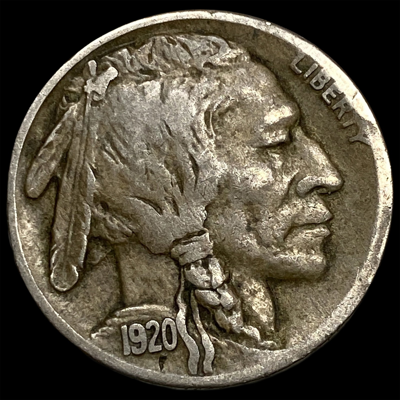 1920-S Buffalo Nickel NEARLY UNCIRCULATED (1 of 2)