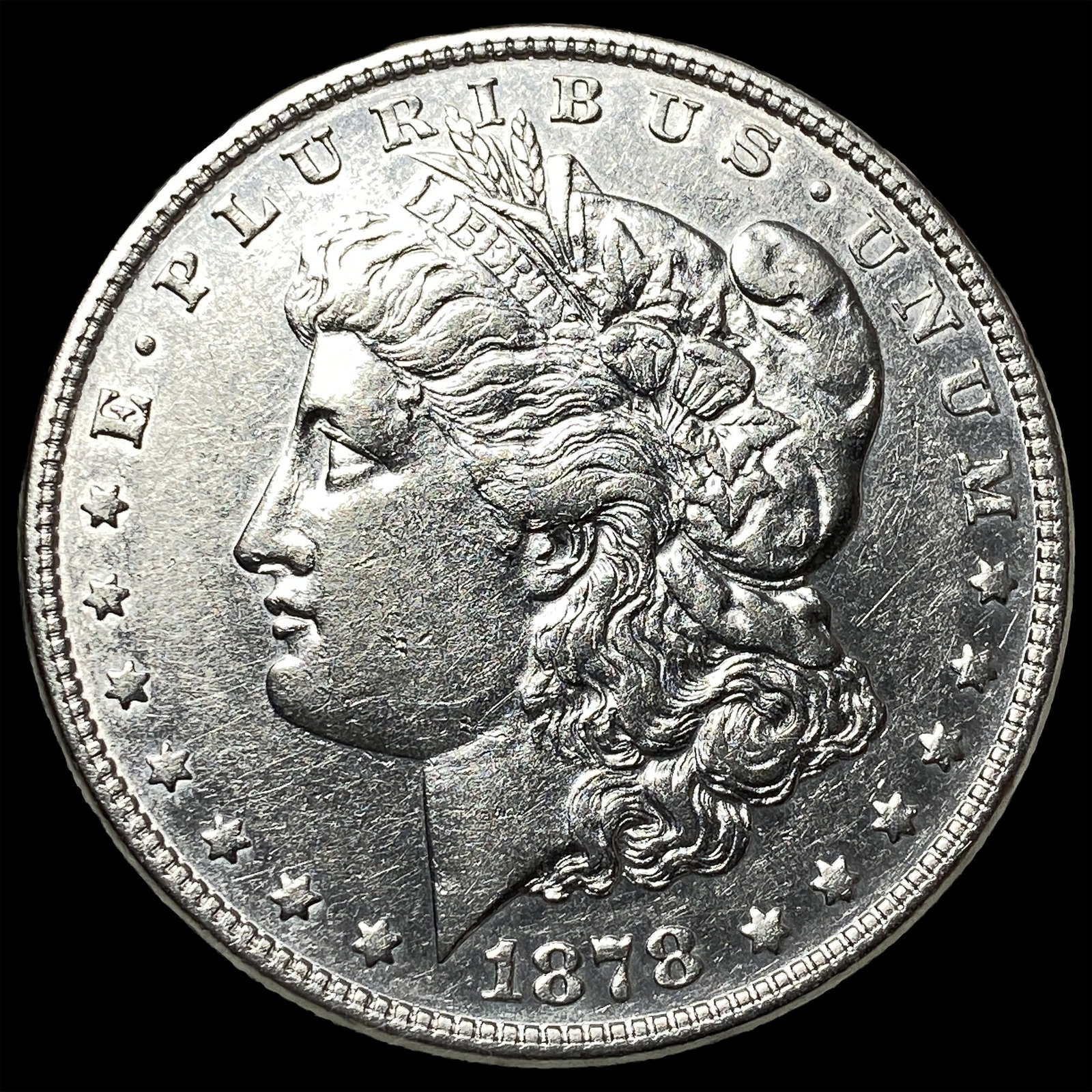 1878 Silver Morgan Dollar CLOSELY UNCIRCULATED: 1878 Silver Morgan Dollar CLOSELY UNCIRCULATED