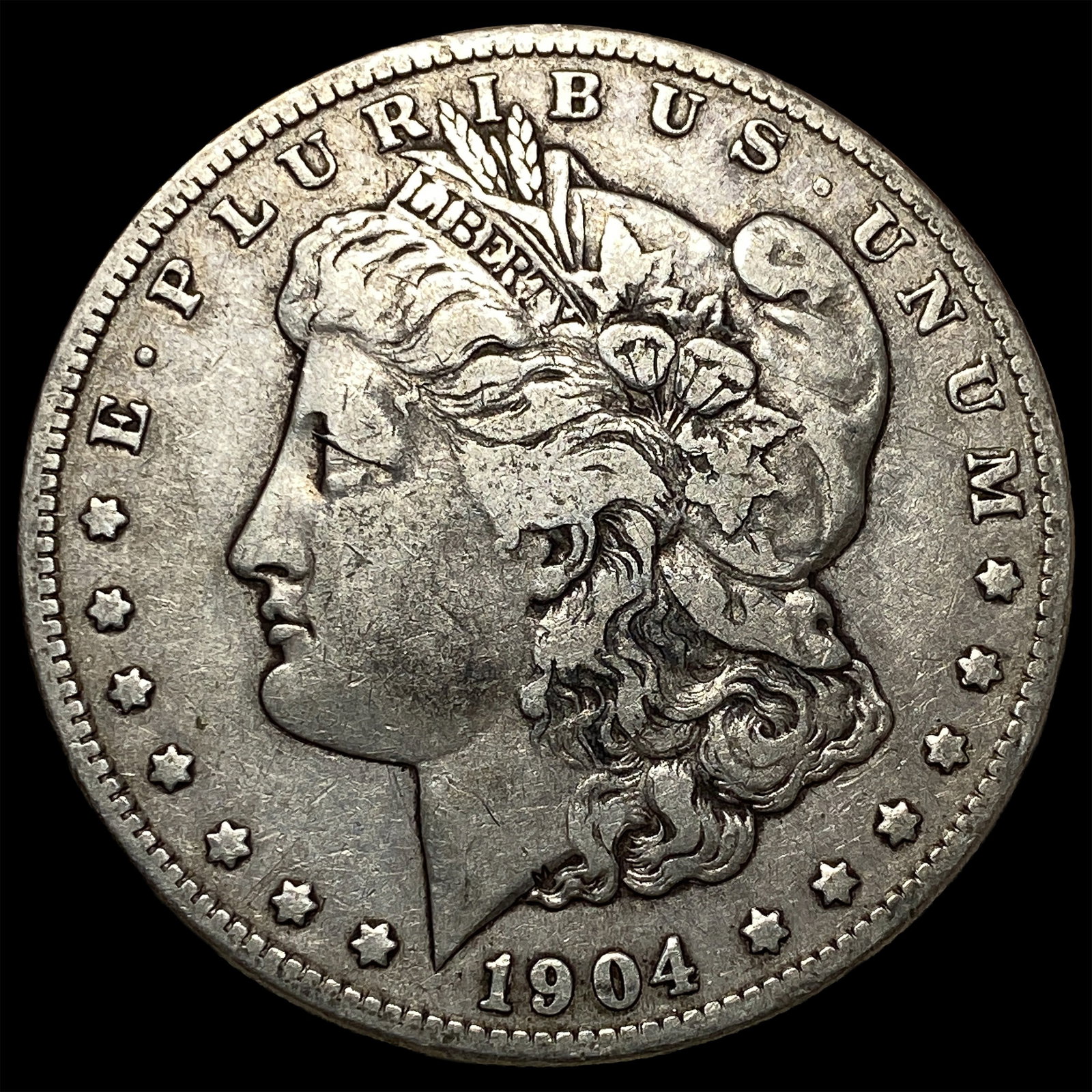 1904-S Silver Morgan Dollar NEARLY UNCIRCULATED (1 of 2)